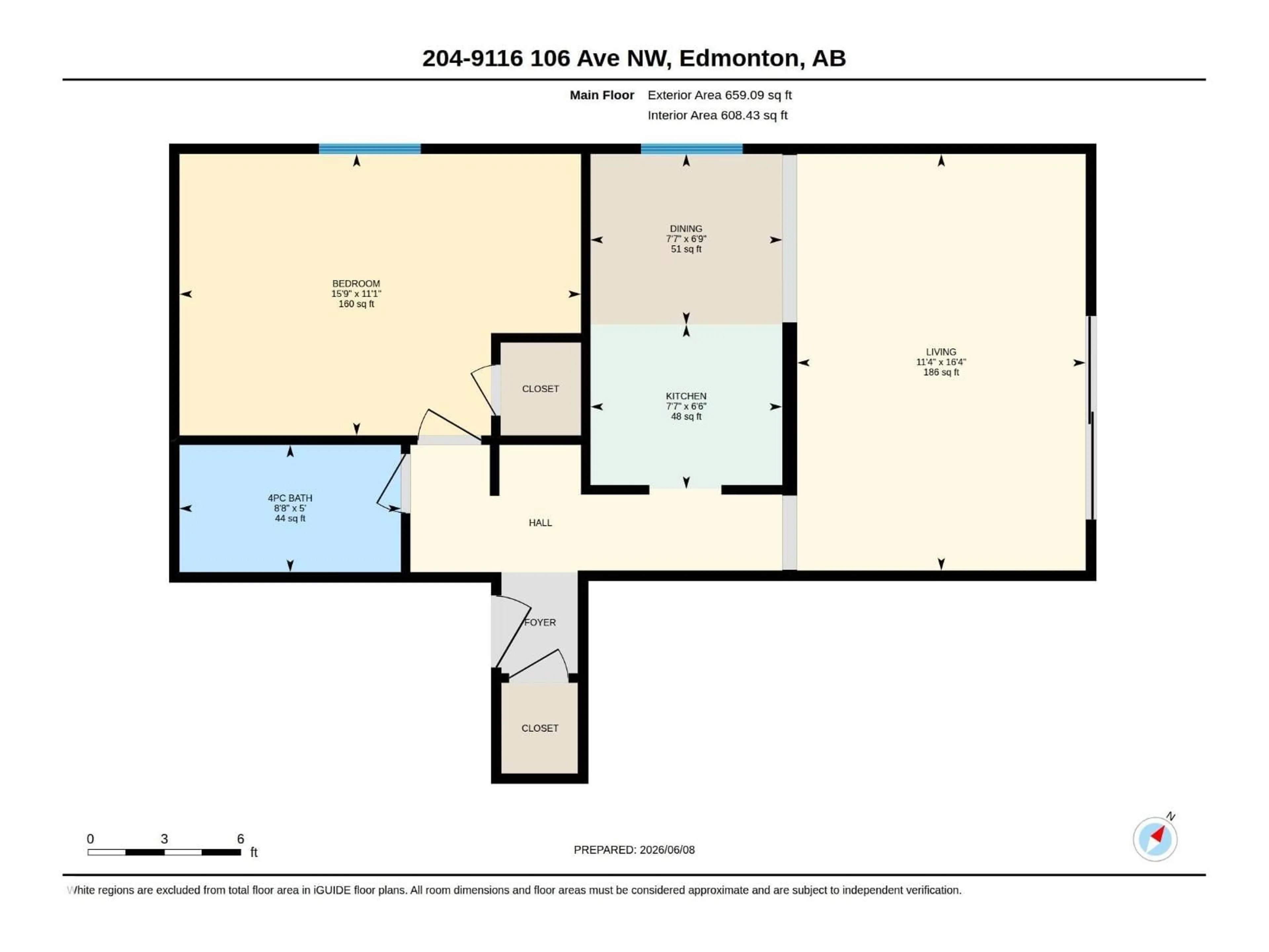 Floor plan for #204 - 9116 106 AV NW, Edmonton Alberta T5H0M9