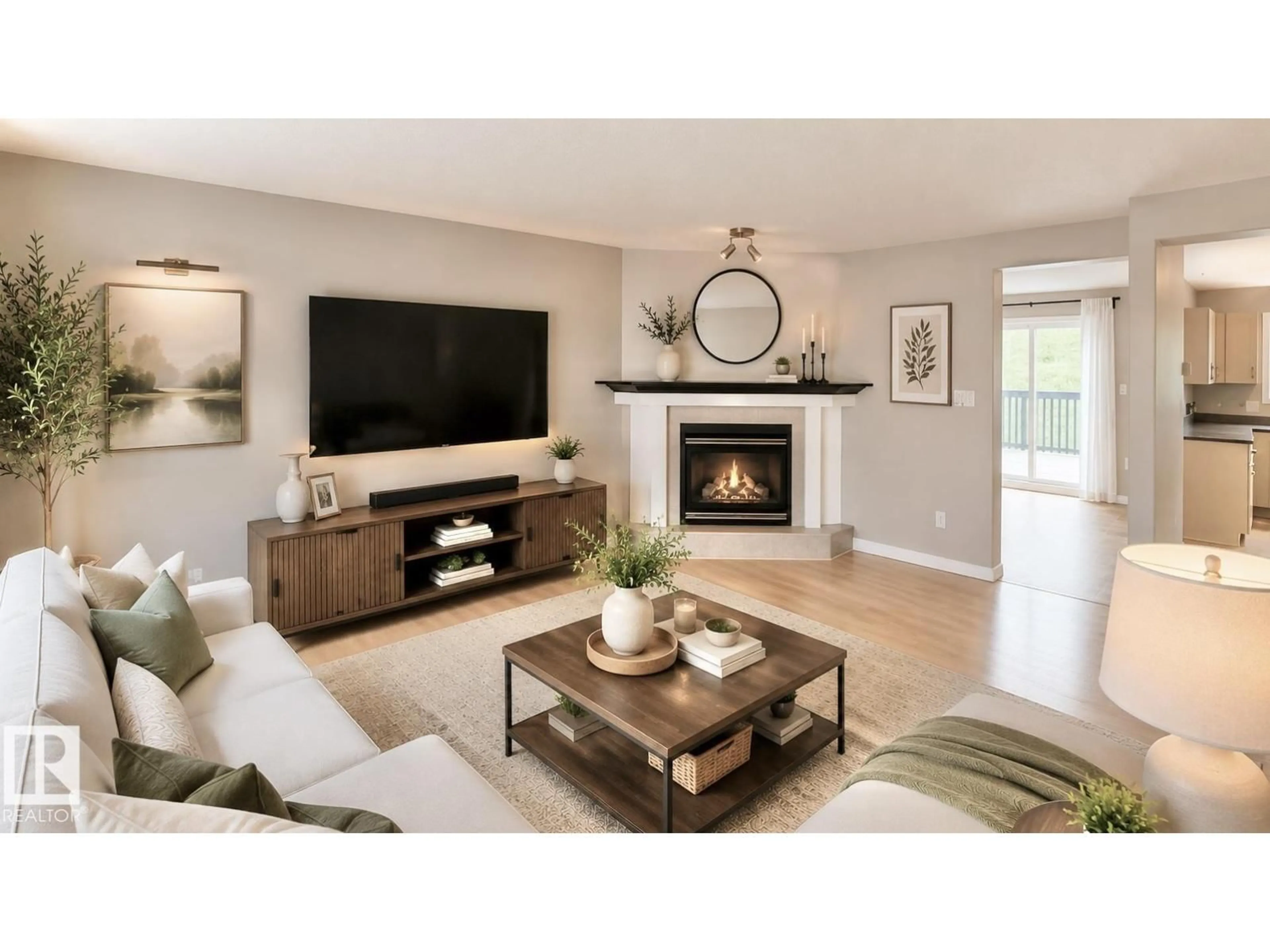 Living room with furniture, unknown for #9 - 225 BLACKBURN DR, Edmonton Alberta T6W1H1