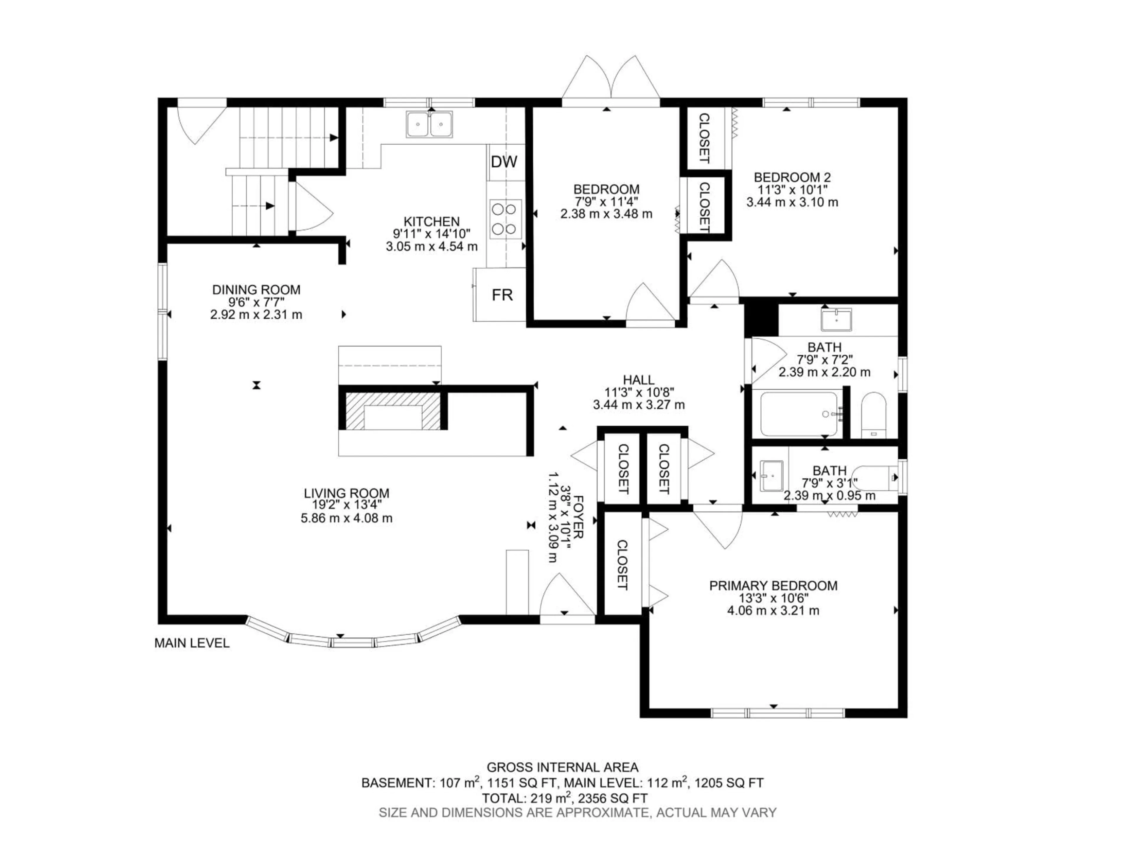 Floor plan for NW - 16608 109 ST, Edmonton Alberta T5X1W9