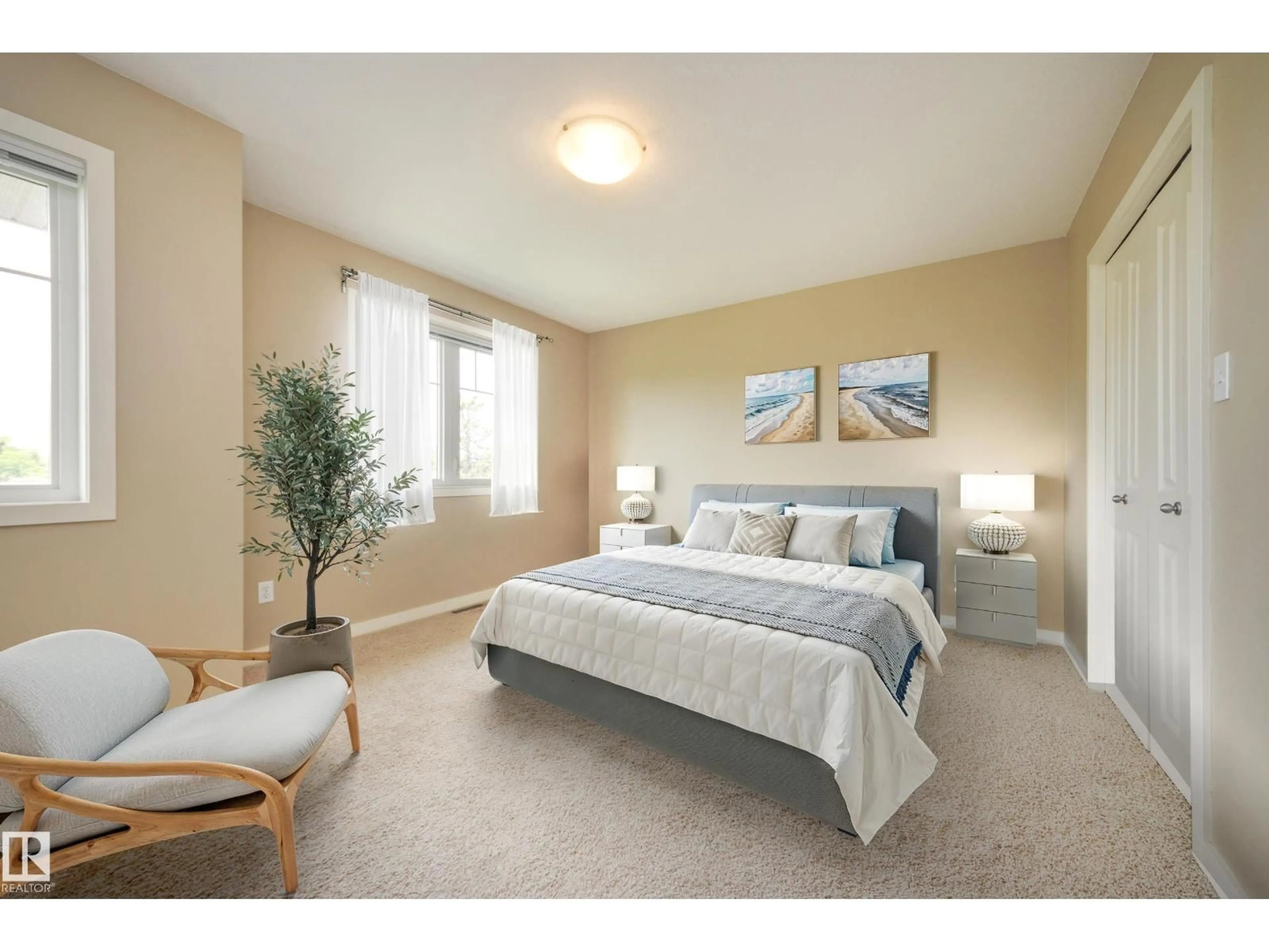 Bedroom with bed, unknown for 6 - 11917 103 ST, Edmonton Alberta T5G2J4