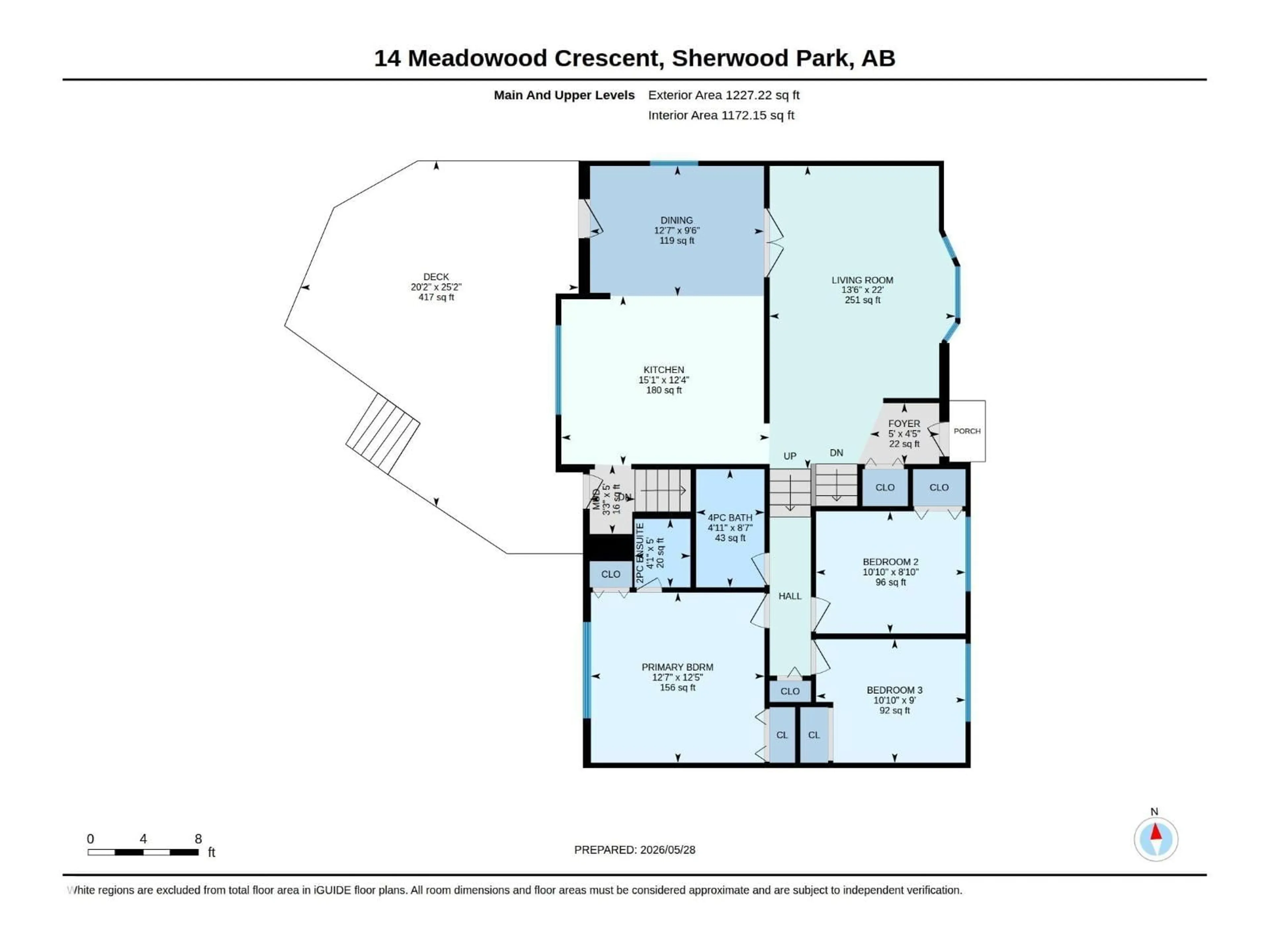 Floor plan for 14 MEADOWOOD CR, Sherwood Park Alberta T8A0L7