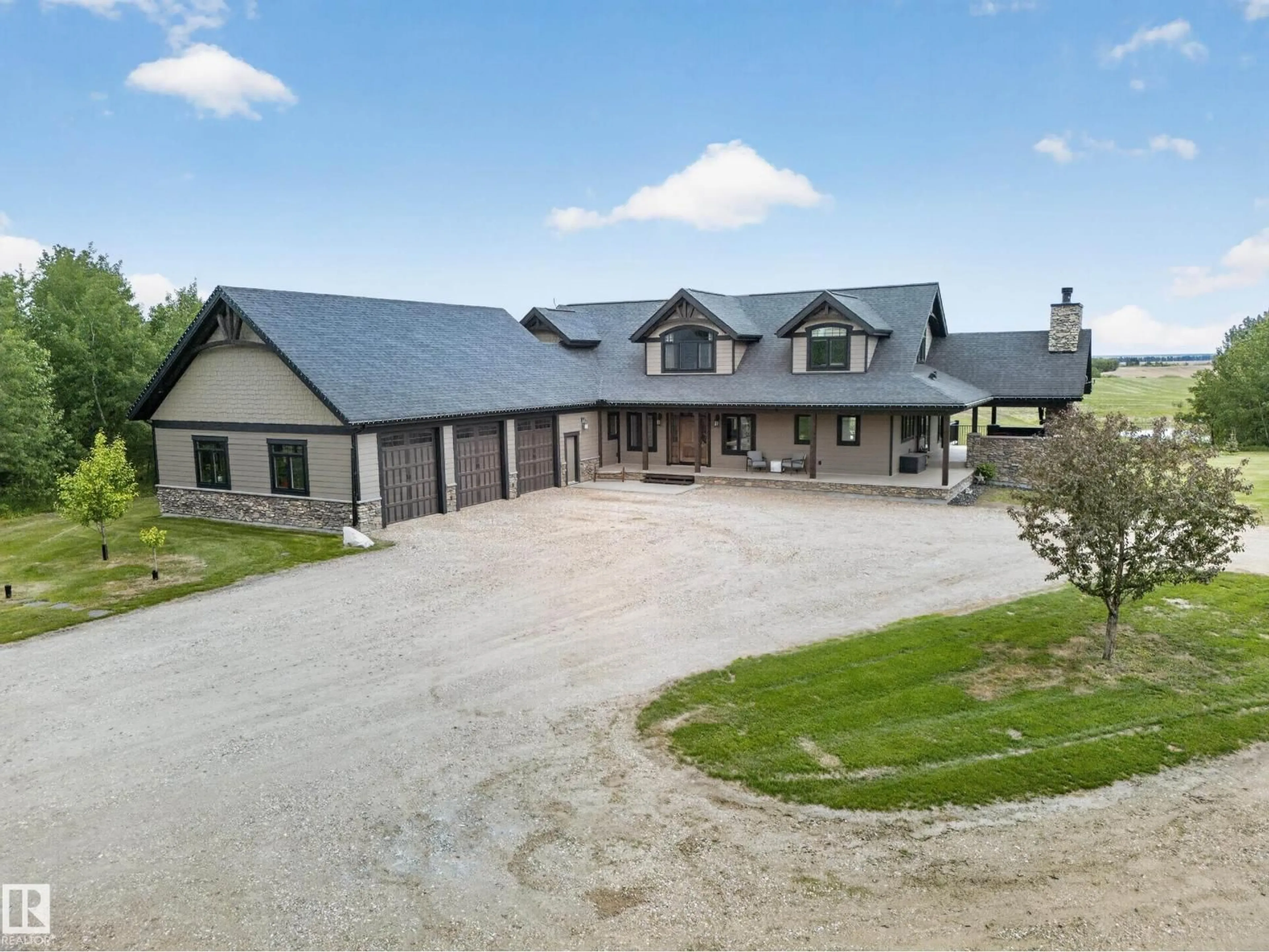 A pic from outside/outdoor area/front of a property/back of a property/a pic from drone, building for 51305 RANGE ROAD 192, Rural Beaver County Alberta T4J4J5