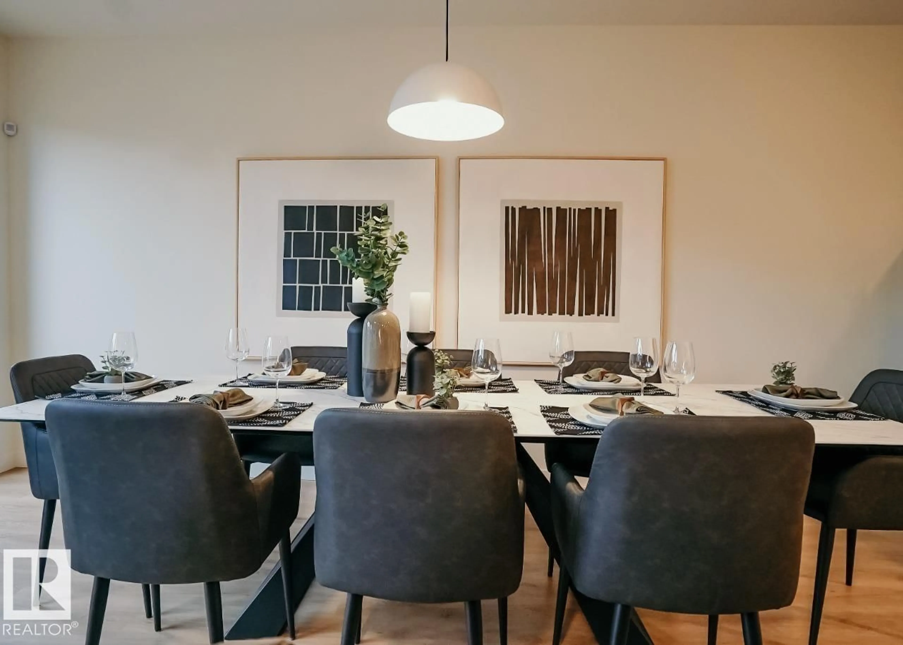 Dining room, wood/laminate floor for SW - 304 33 ST, Edmonton Alberta T6X1A7