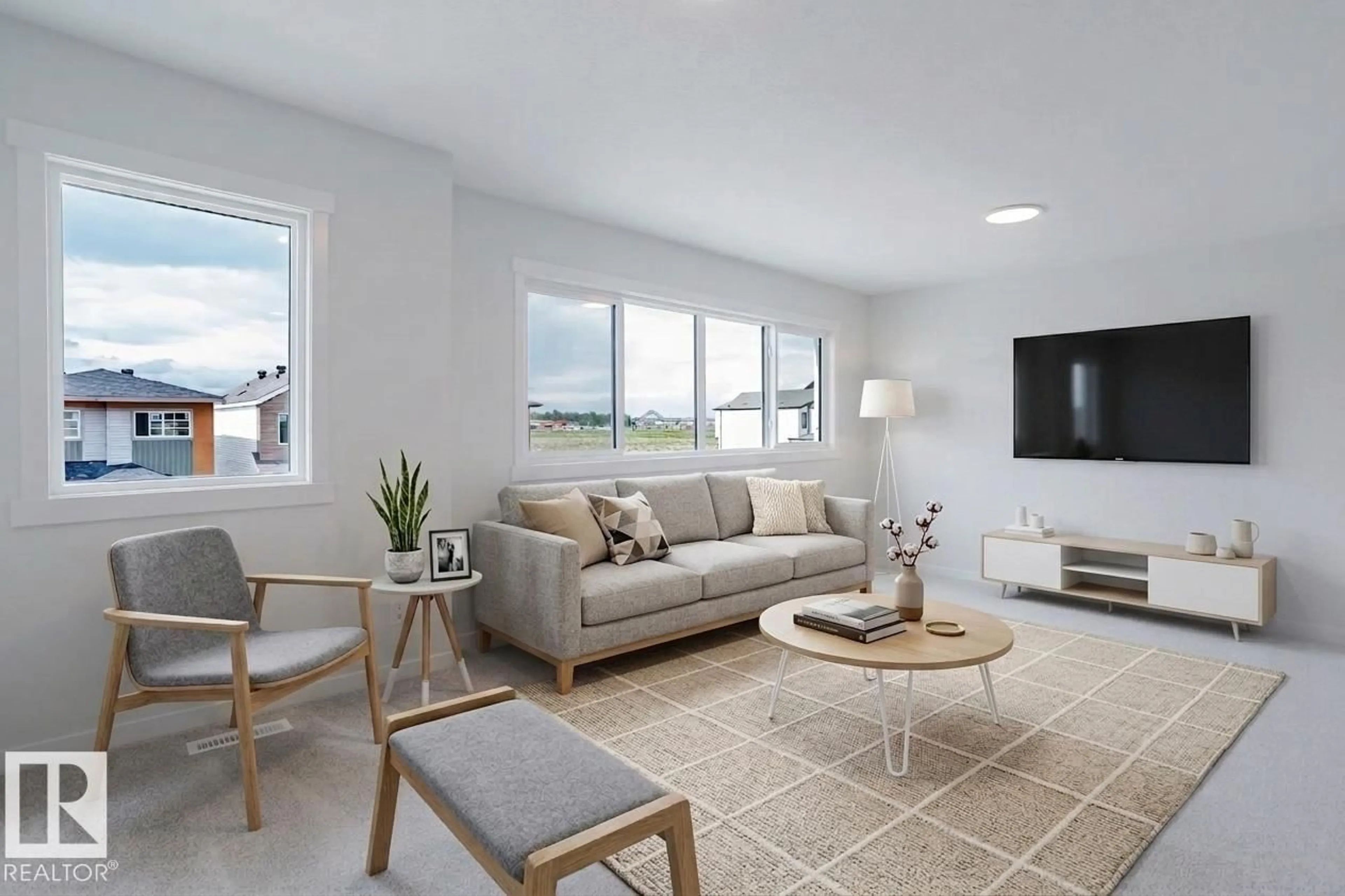 Living room with furniture, unknown for NW - 2225 194A ST, Edmonton Alberta T6M3J2