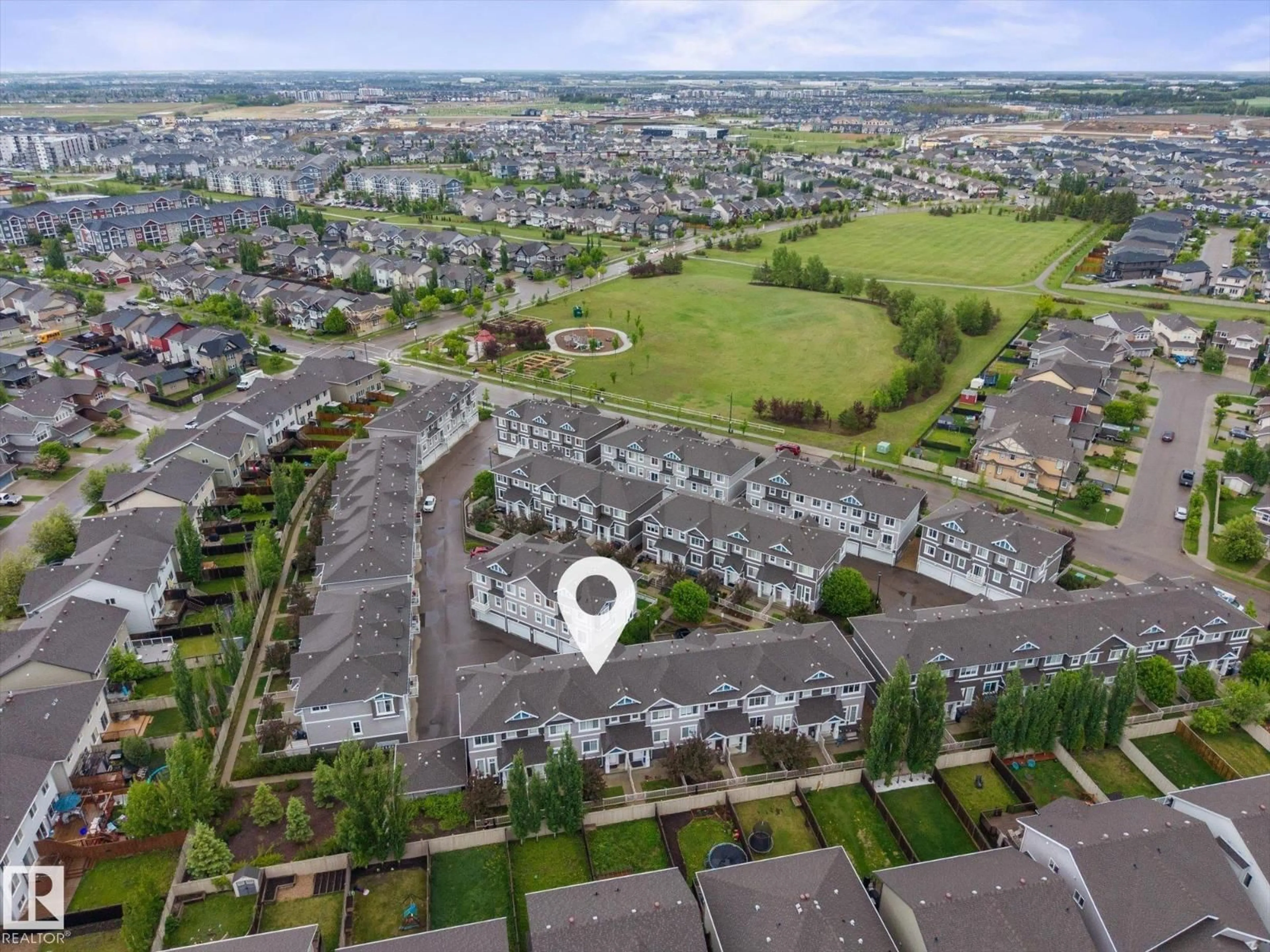 A pic from outside/outdoor area/front of a property/back of a property/a pic from drone, unknown for #32 - 1140 CHAPPELLE BV, Edmonton Alberta T6W2Z3