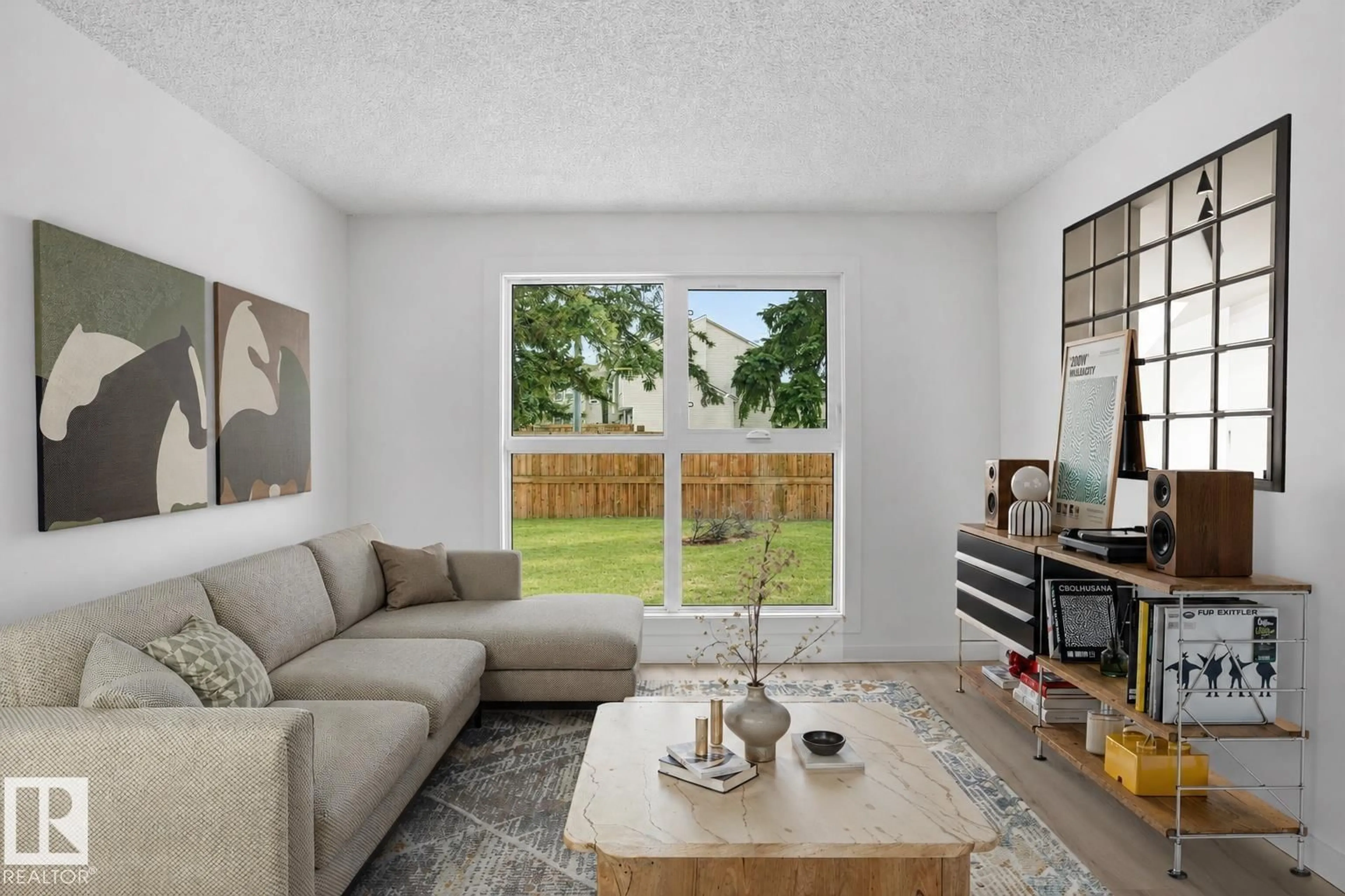 Living room with furniture, unknown for 260 - 3307 116A AV NW, Edmonton Alberta T5W5J9