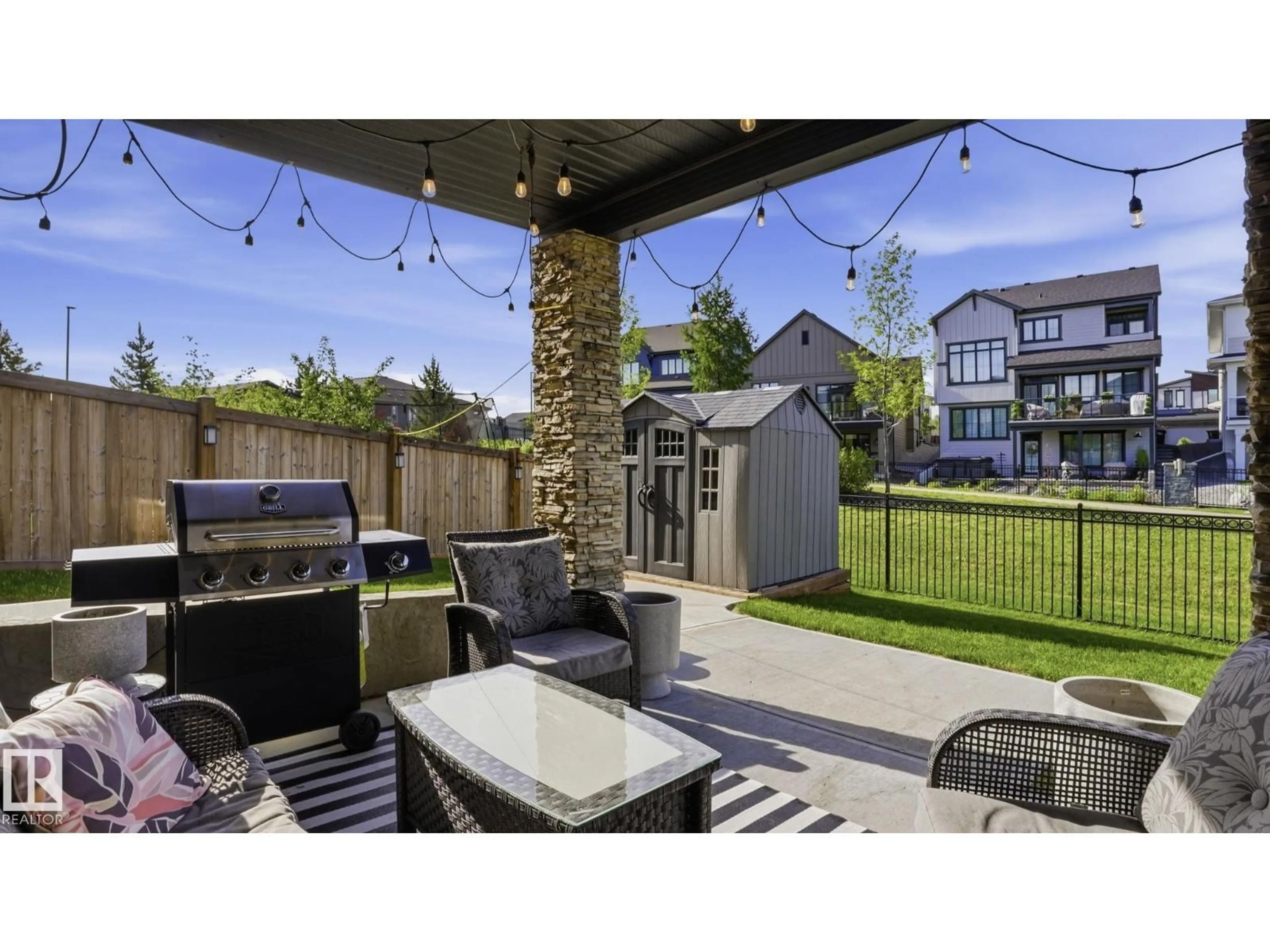Patio, street for 61 AMESBURY WD, Sherwood Park Alberta T8B0C2