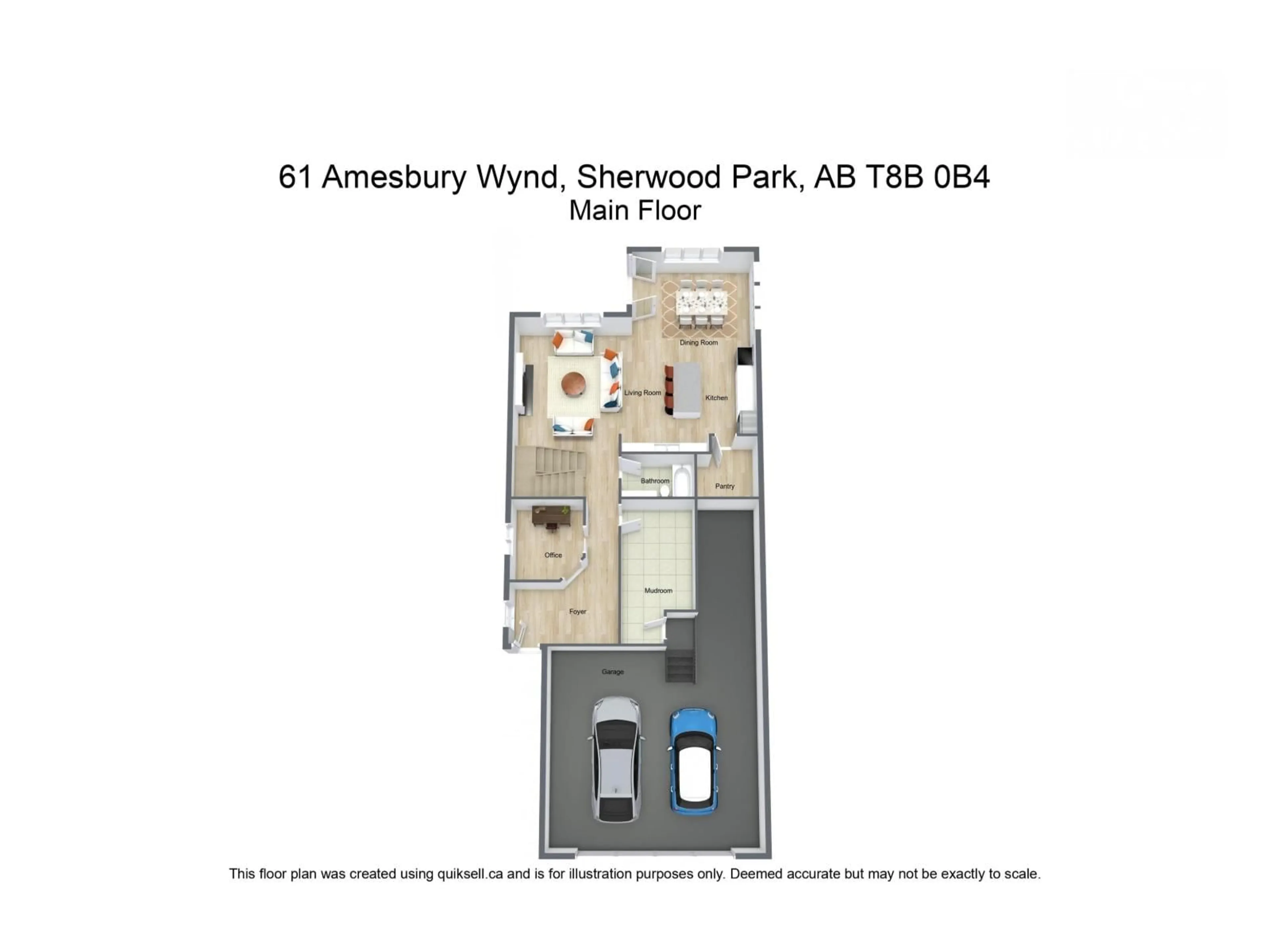 Floor plan for 61 AMESBURY WD, Sherwood Park Alberta T8B0C2