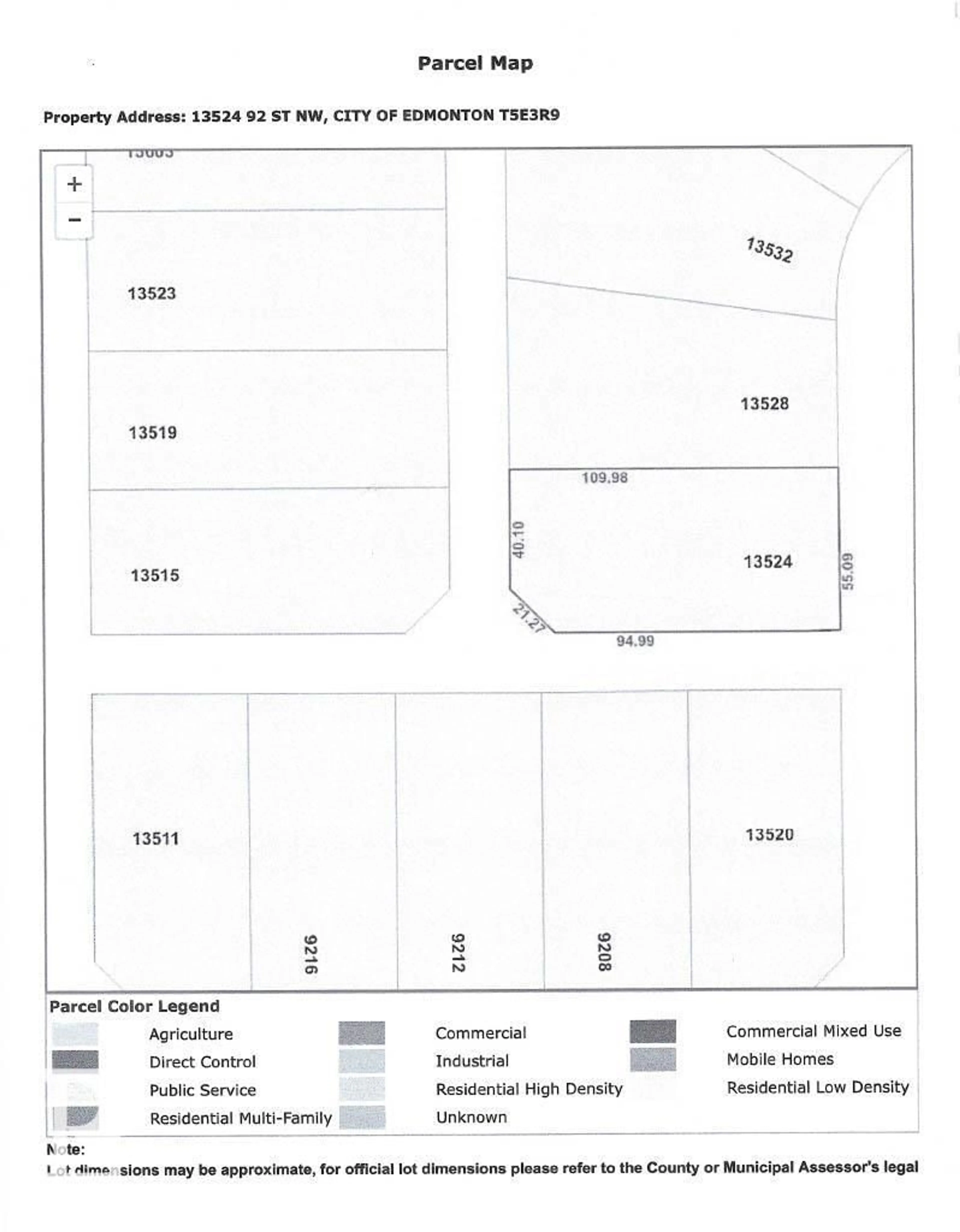 Floor plan for NW - 13524 92 ST, Edmonton Alberta T5E3R9