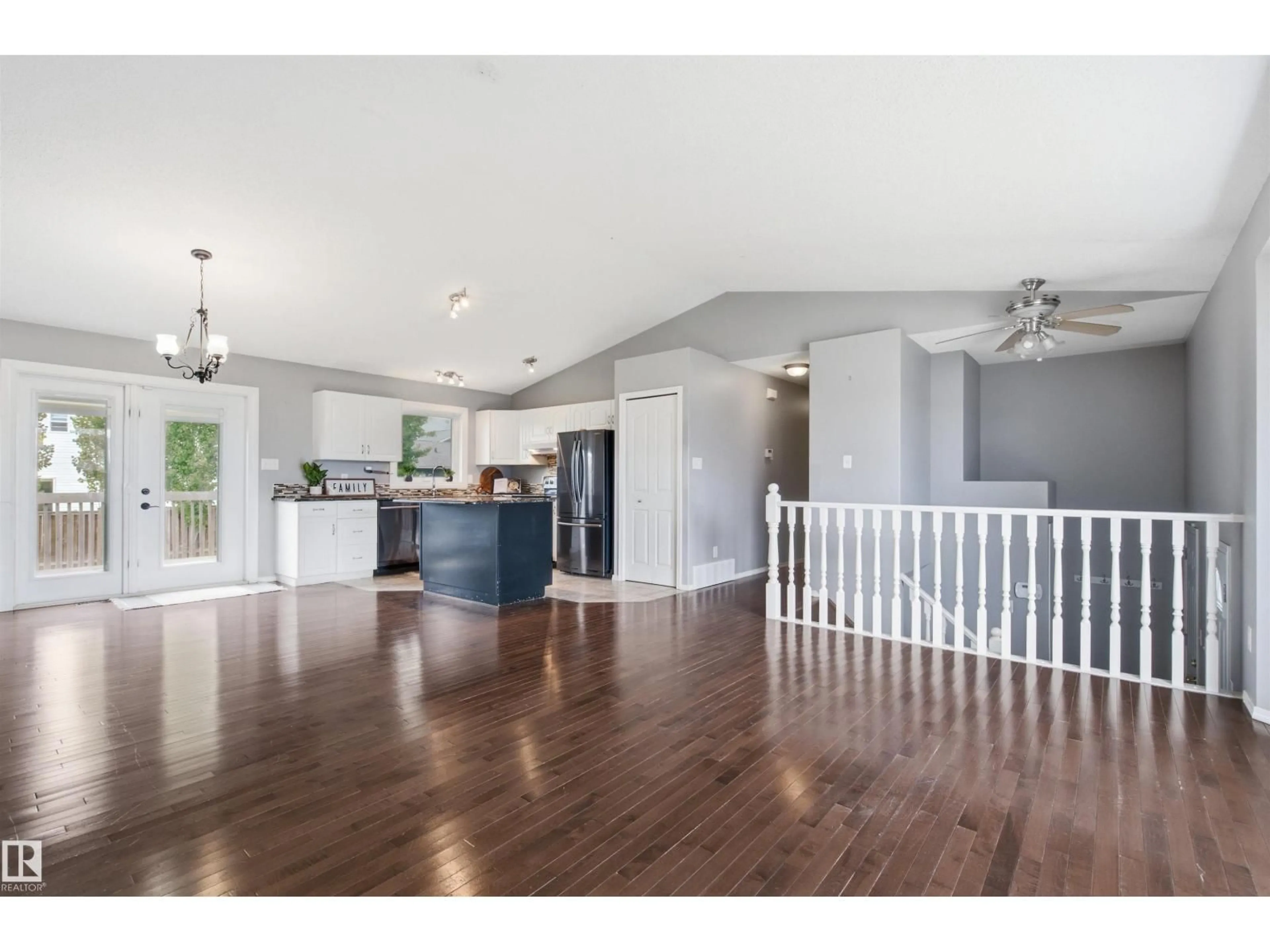 Open concept kitchen, wood/laminate floor for 2612 6 AV, Cold Lake Alberta T9M2C7