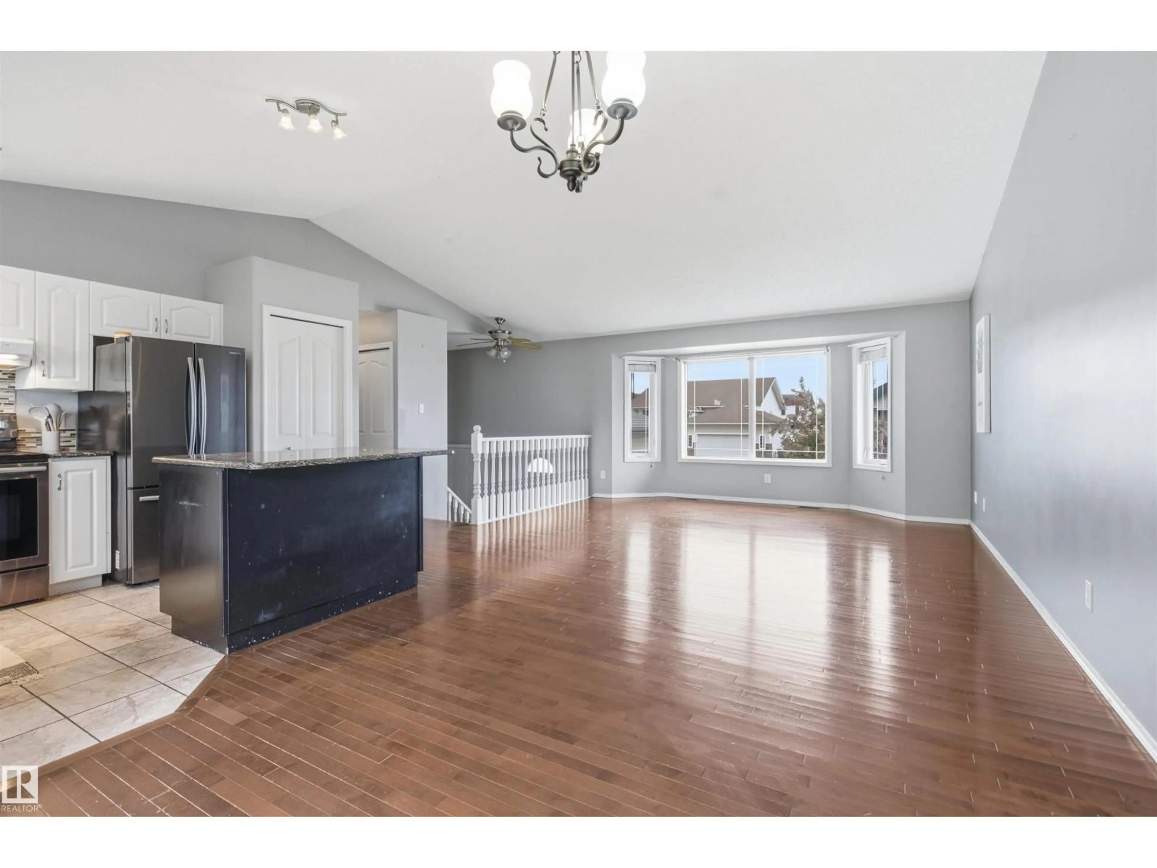 Open concept kitchen, wood/laminate floor for 2612 6 AV, Cold Lake Alberta T9M2C7