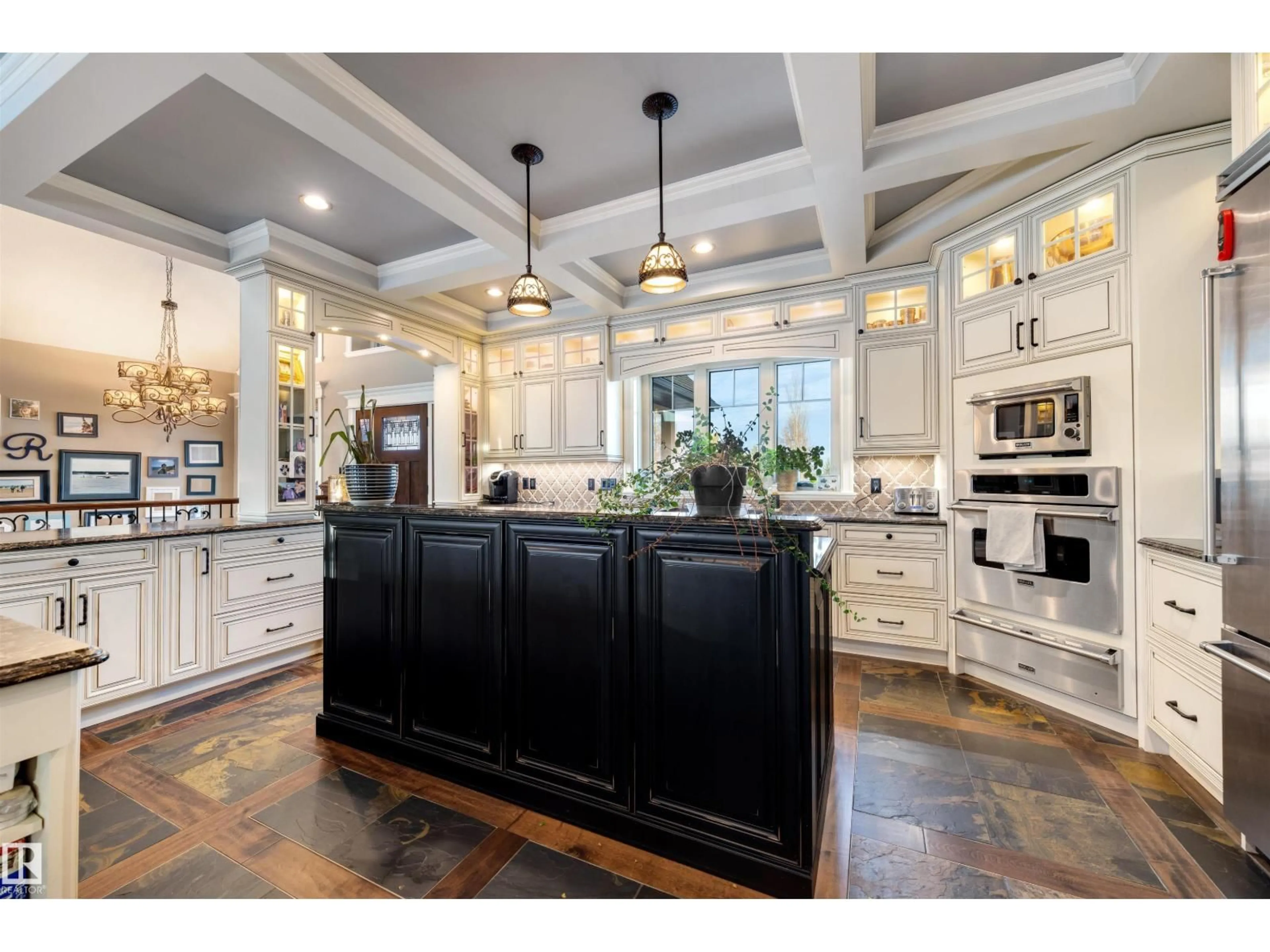 Open concept kitchen, ceramic/tile floor for 14170 TOWNSHIP ROAD 672 A, Rural Lac La Biche County Alberta T0A2C0
