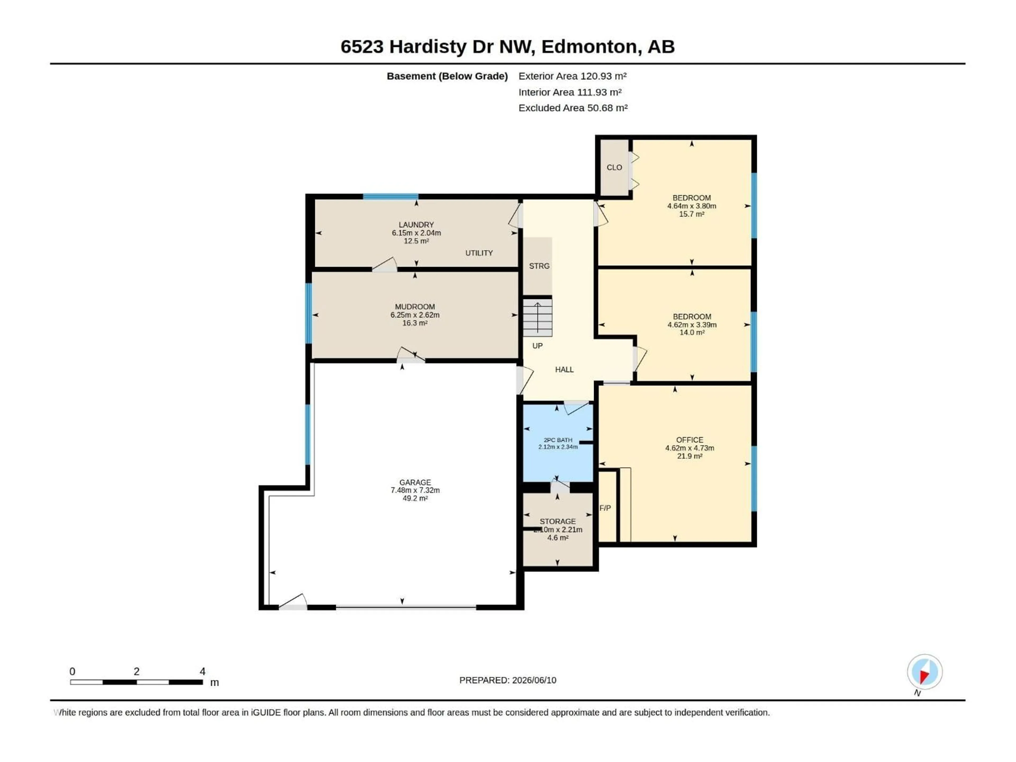 Floor plan for 6523 HARDISTY DR, Edmonton Alberta T6A3V2