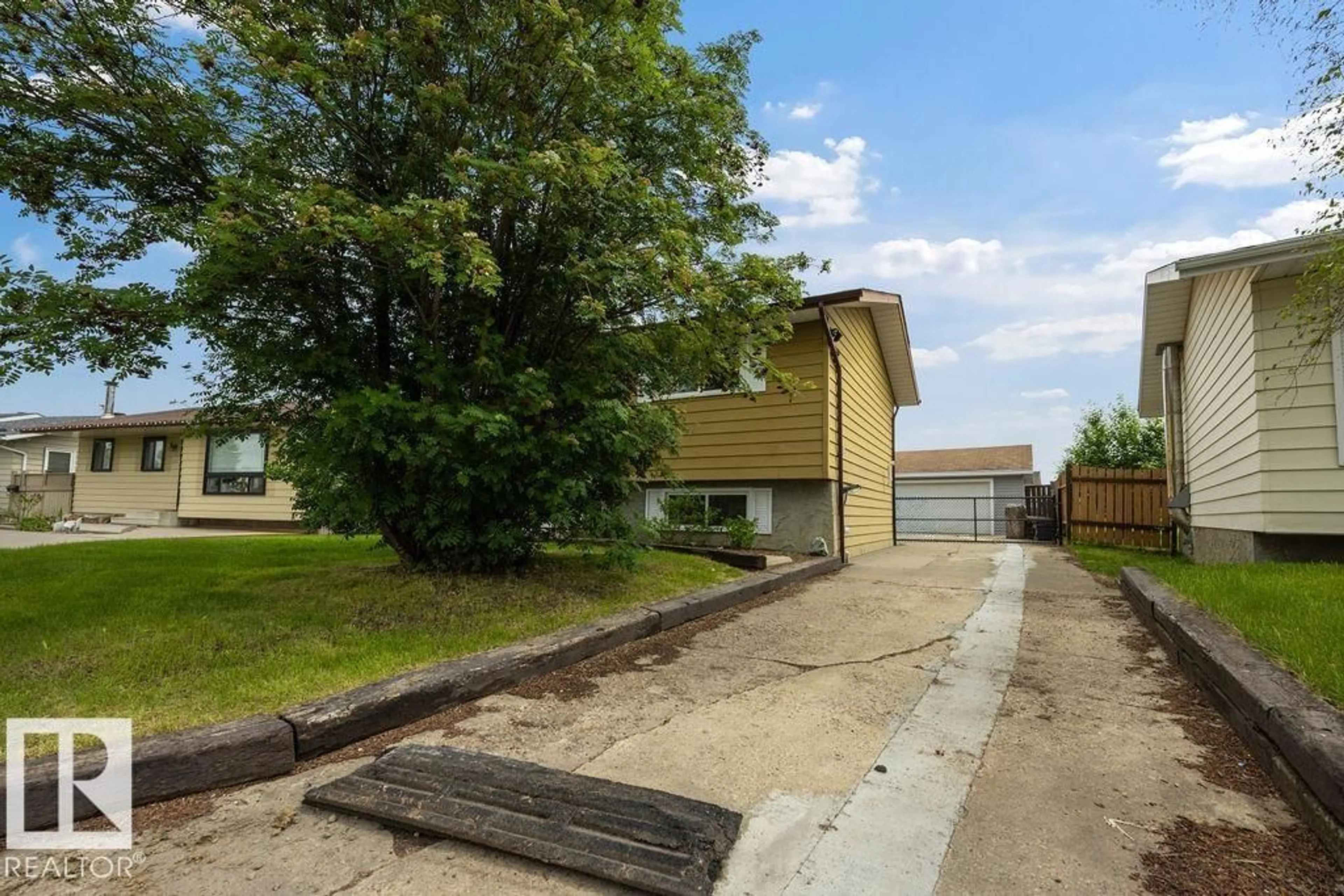 A pic from outside/outdoor area/front of a property/back of a property/a pic from drone, street for NW - 16035 123 ST, Edmonton Alberta T5X2W2