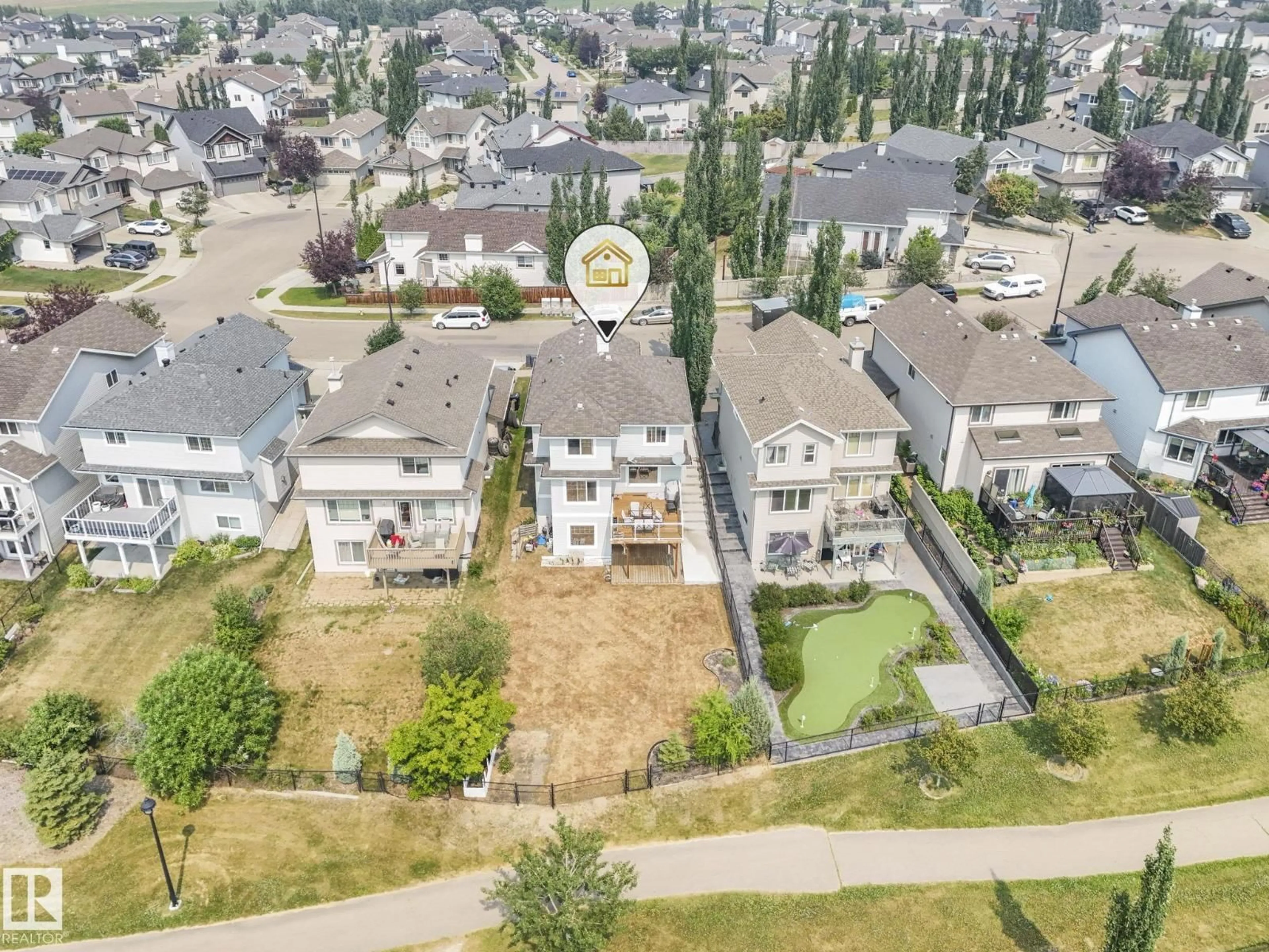 A pic from outside/outdoor area/front of a property/back of a property/a pic from drone, unknown for SW - 6303 4 AV, Edmonton Alberta T6X0C2