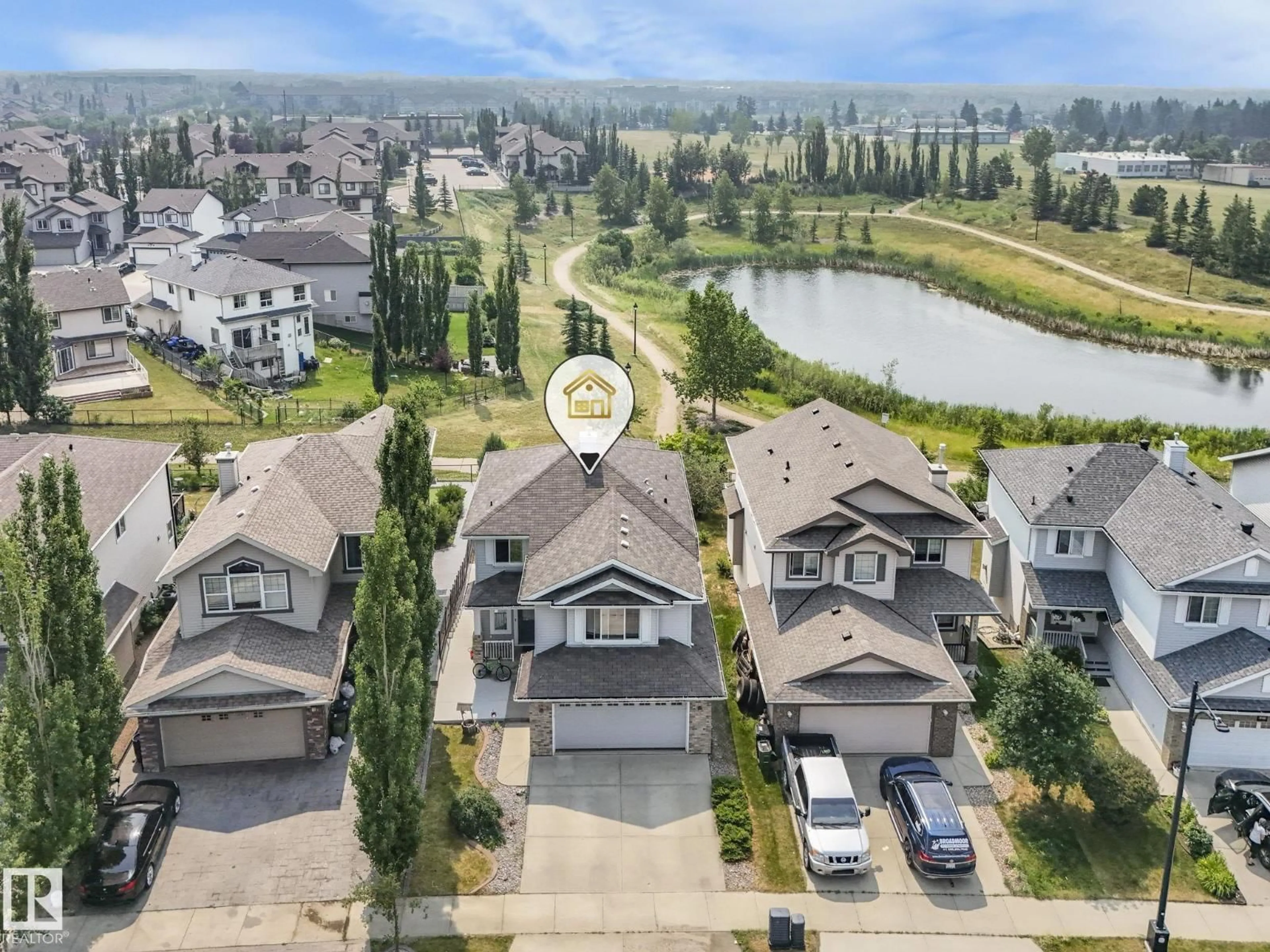 A pic from outside/outdoor area/front of a property/back of a property/a pic from drone, unknown for SW - 6303 4 AV, Edmonton Alberta T6X0C2