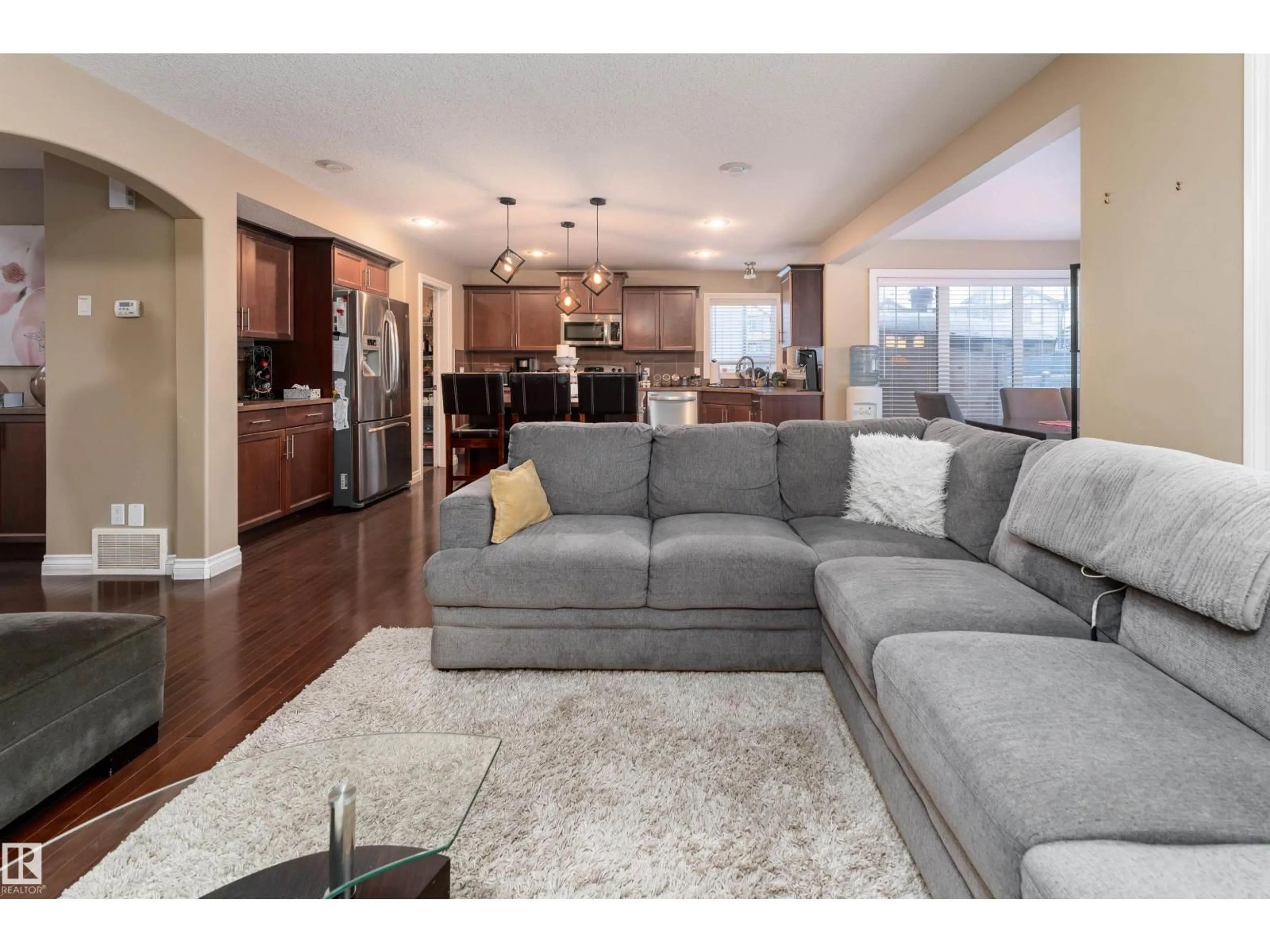 Living room with furniture, unknown for NW - 3514 GOODRIDGE BA, Edmonton Alberta T5T4C6
