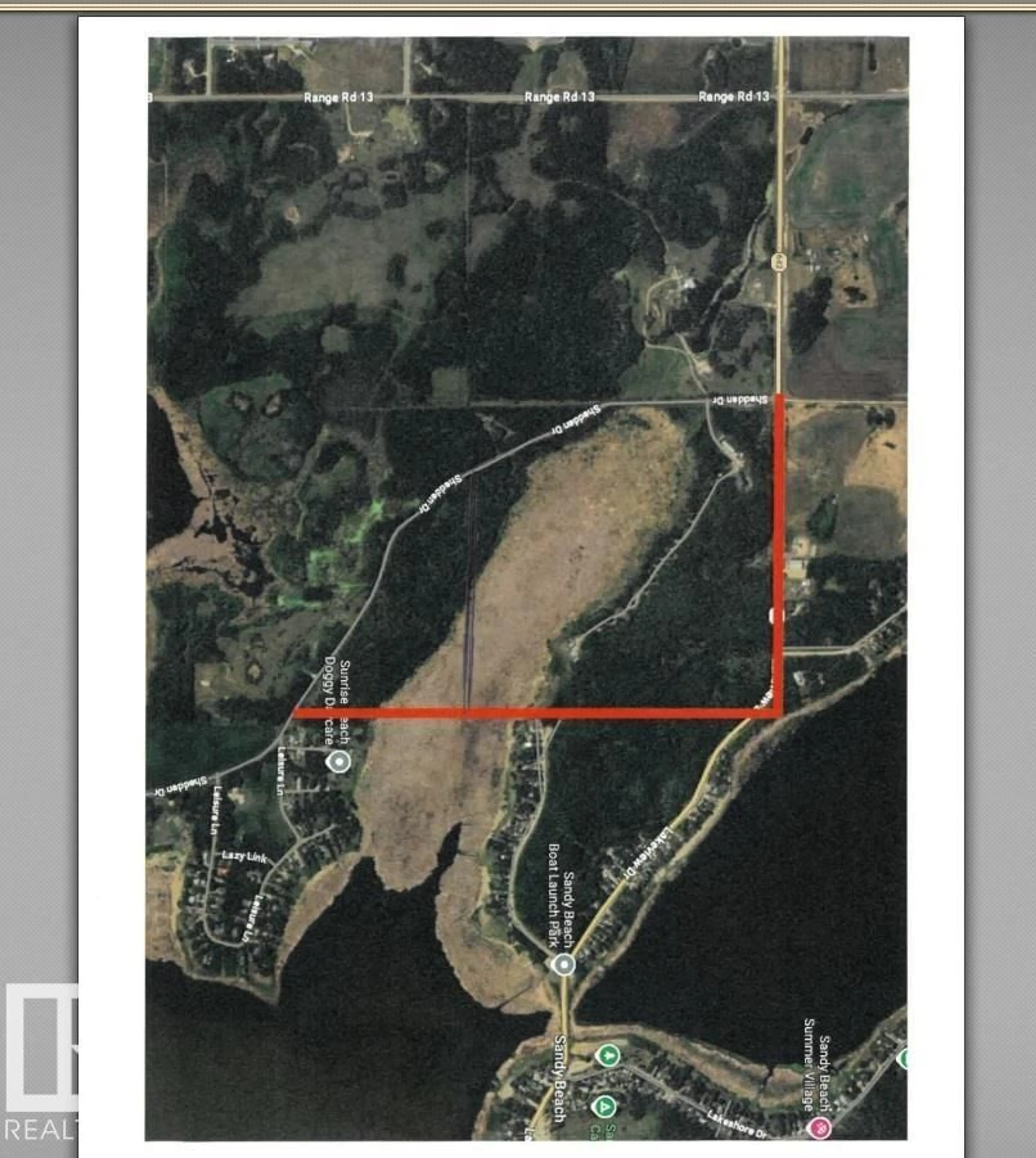 Picture of a map for 55527 R.R. 12, Rural Lac Ste. Anne County Alberta T0E1V0