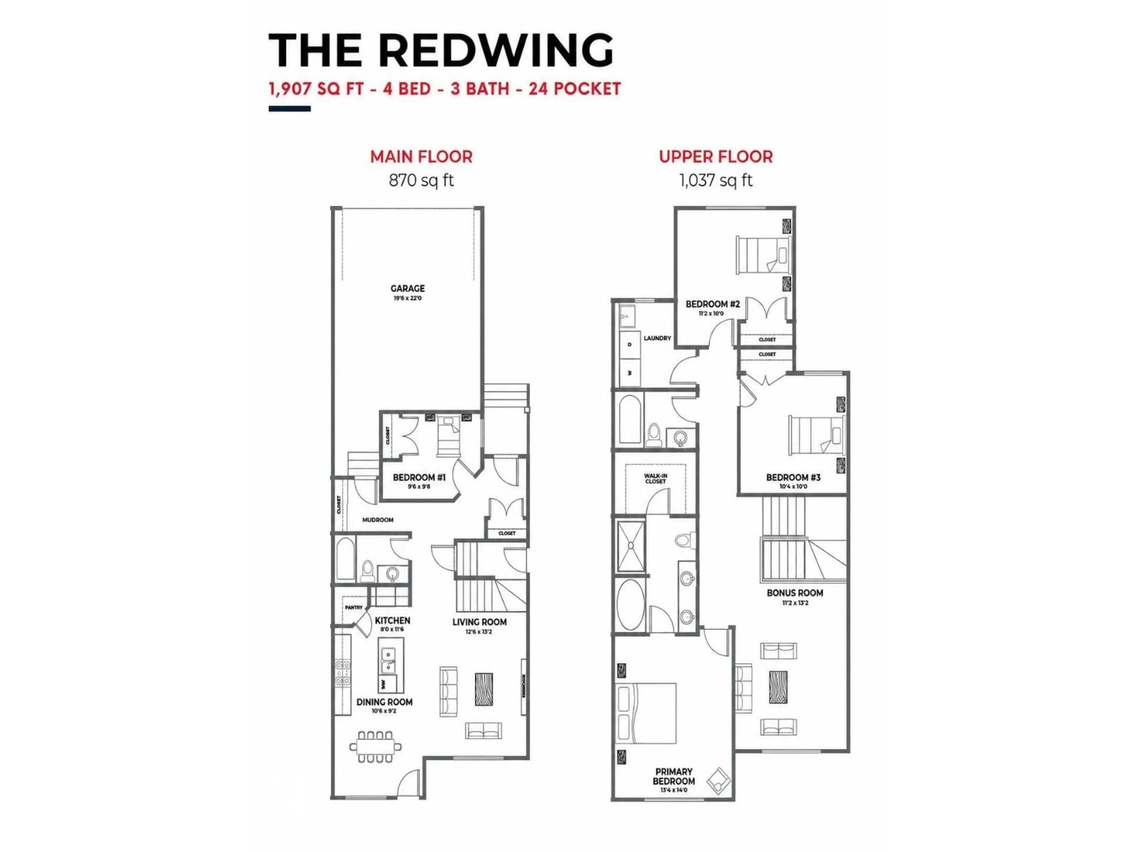Floor plan for 1095 STARLING DRIVE, Edmonton Alberta T5V0A2