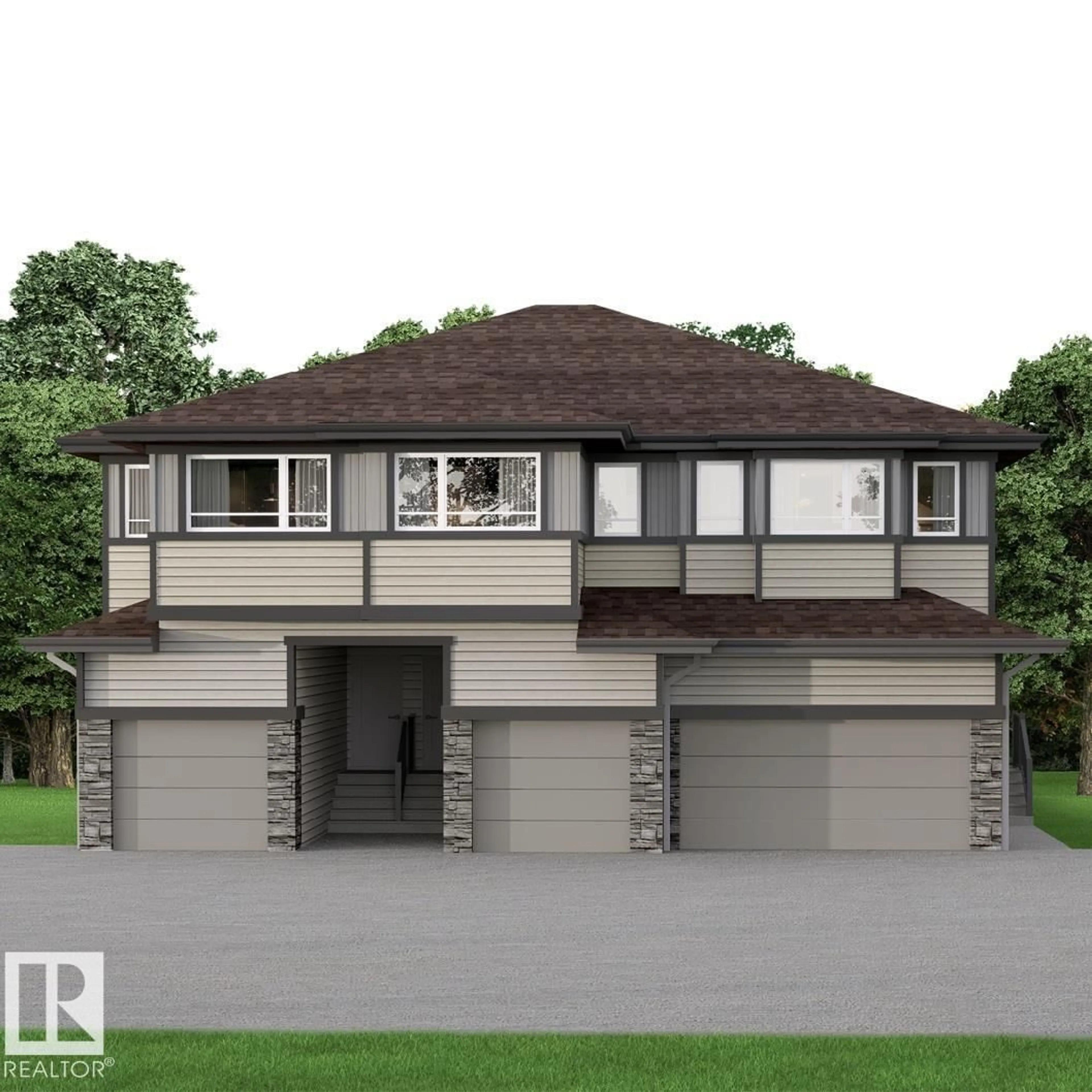 Home with vinyl exterior material, street for 7020 - 19 KESWICK CM, Edmonton Alberta T6W5P8