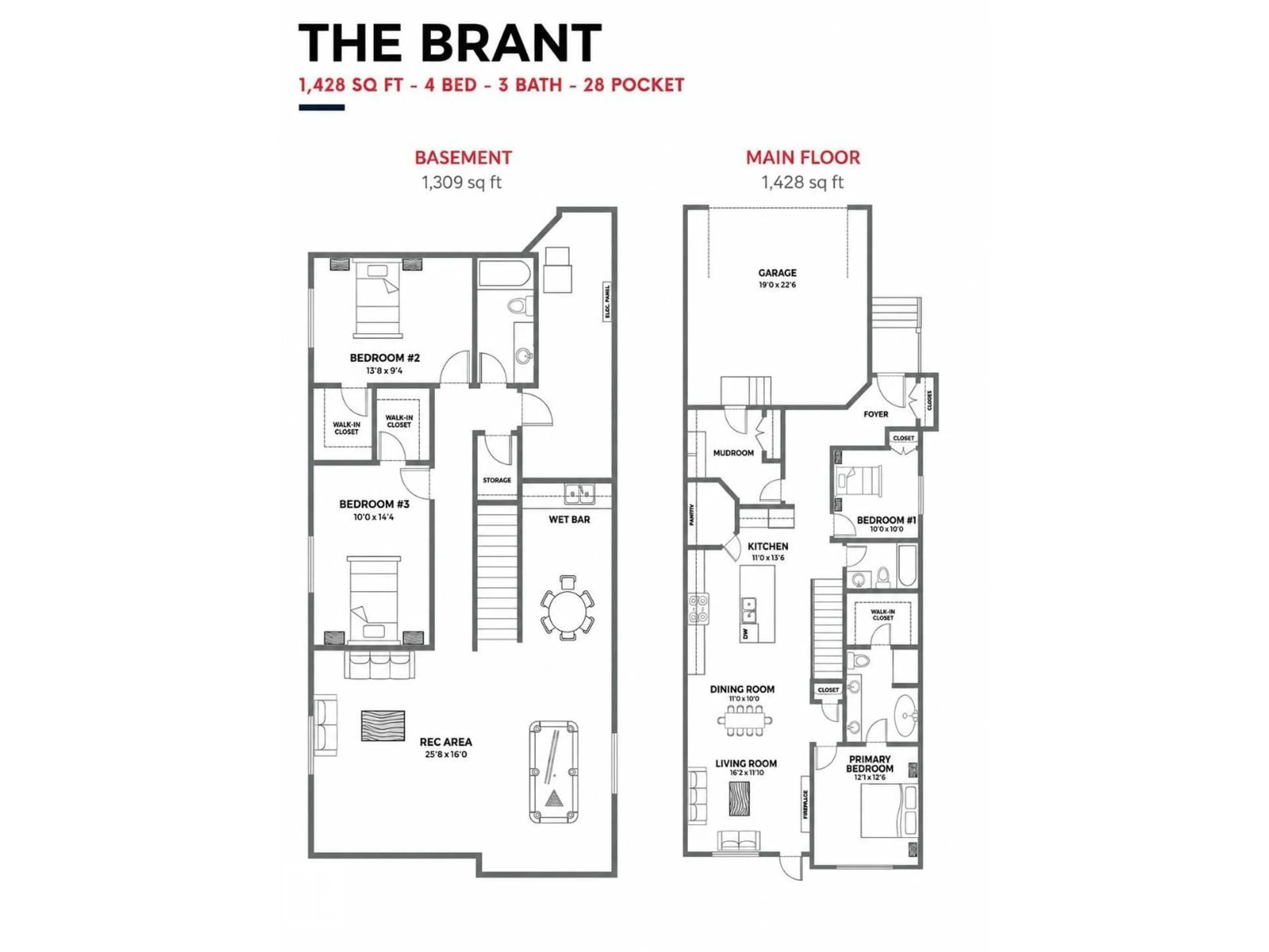 Floor plan for 1092 STARLING DRIVE, Edmonton Alberta T5V0A2