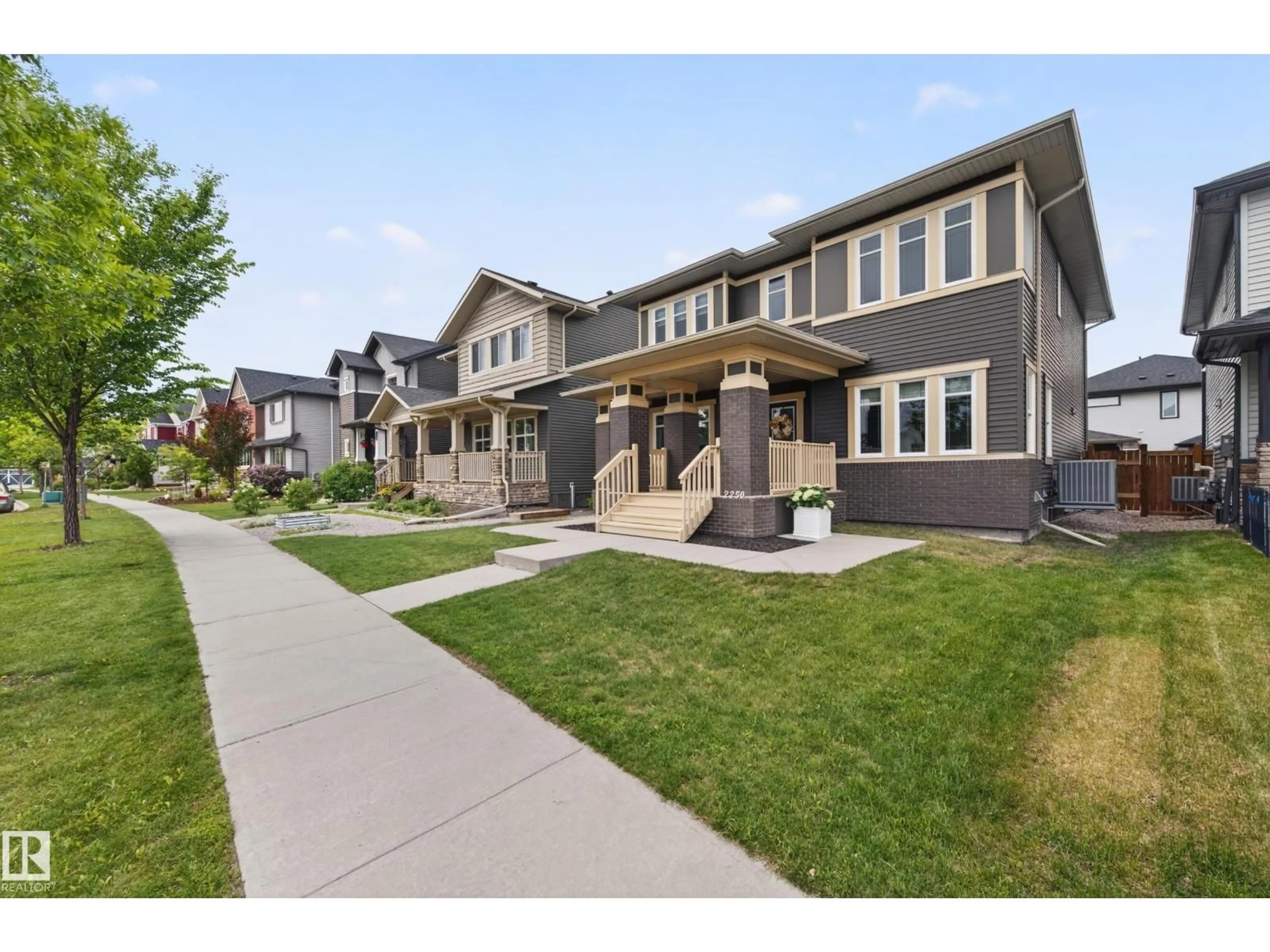 Home with brick exterior material, street for 2250 ASPEN TR, Sherwood Park Alberta T8H0W4