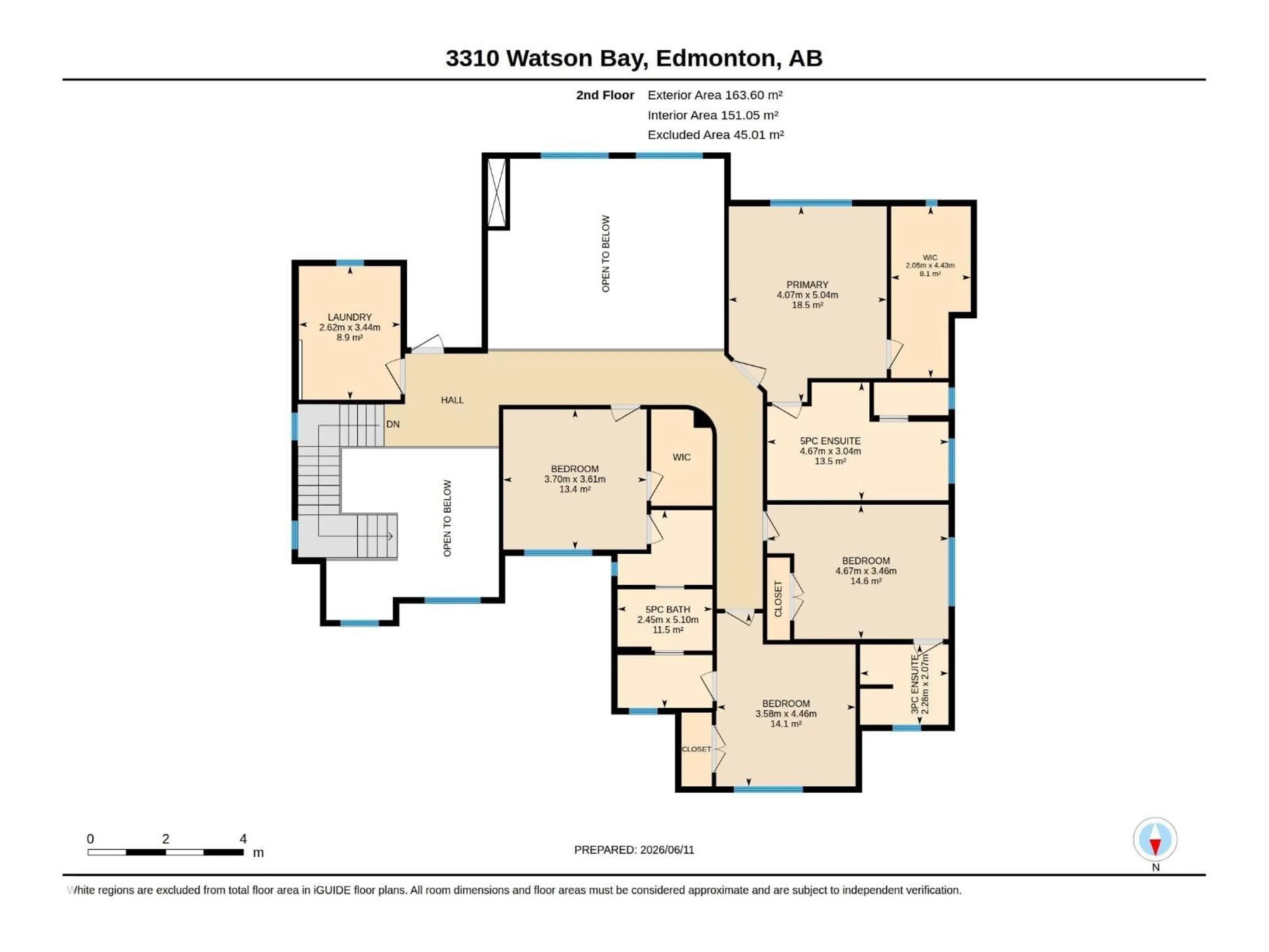 Floor plan for 3310 WATSON BA, Edmonton Alberta T6W0P2