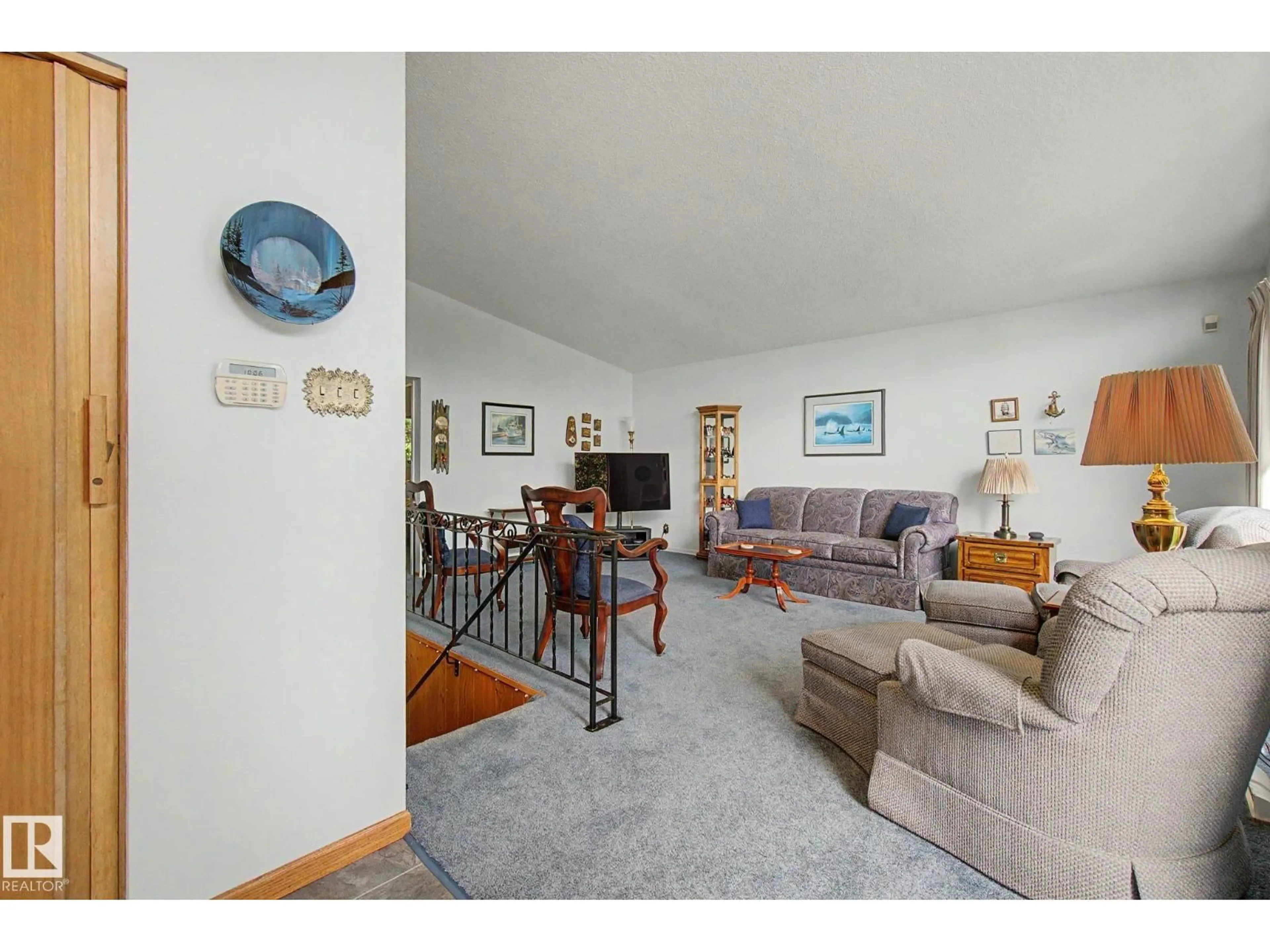 Living room with furniture, unknown for NW - 8706 162 ST, Edmonton Alberta T5R2M1