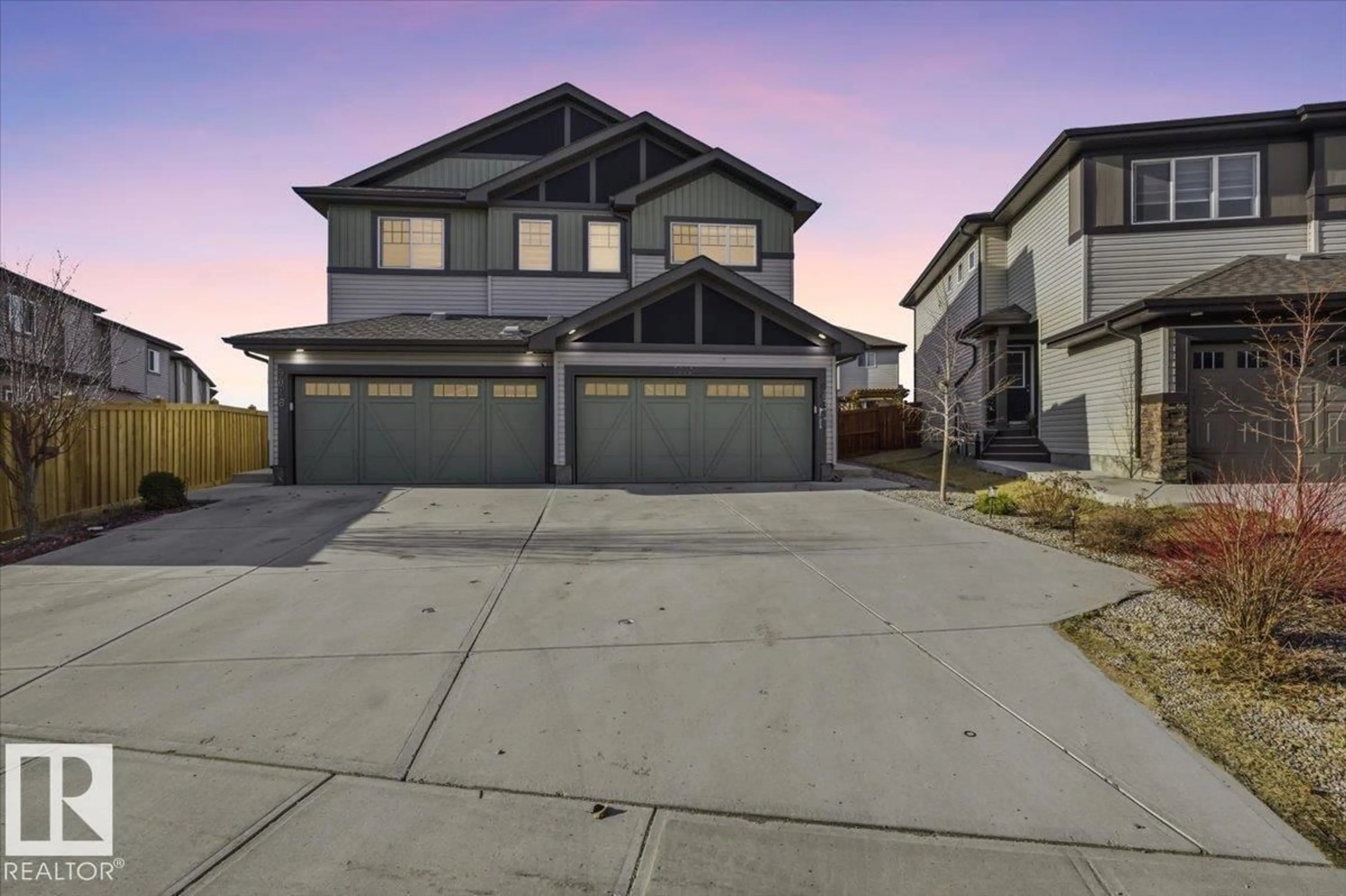 A pic from outside/outdoor area/front of a property/back of a property/a pic from drone, street for SW - 9046 COOPER LI, Edmonton Alberta T6W4A4