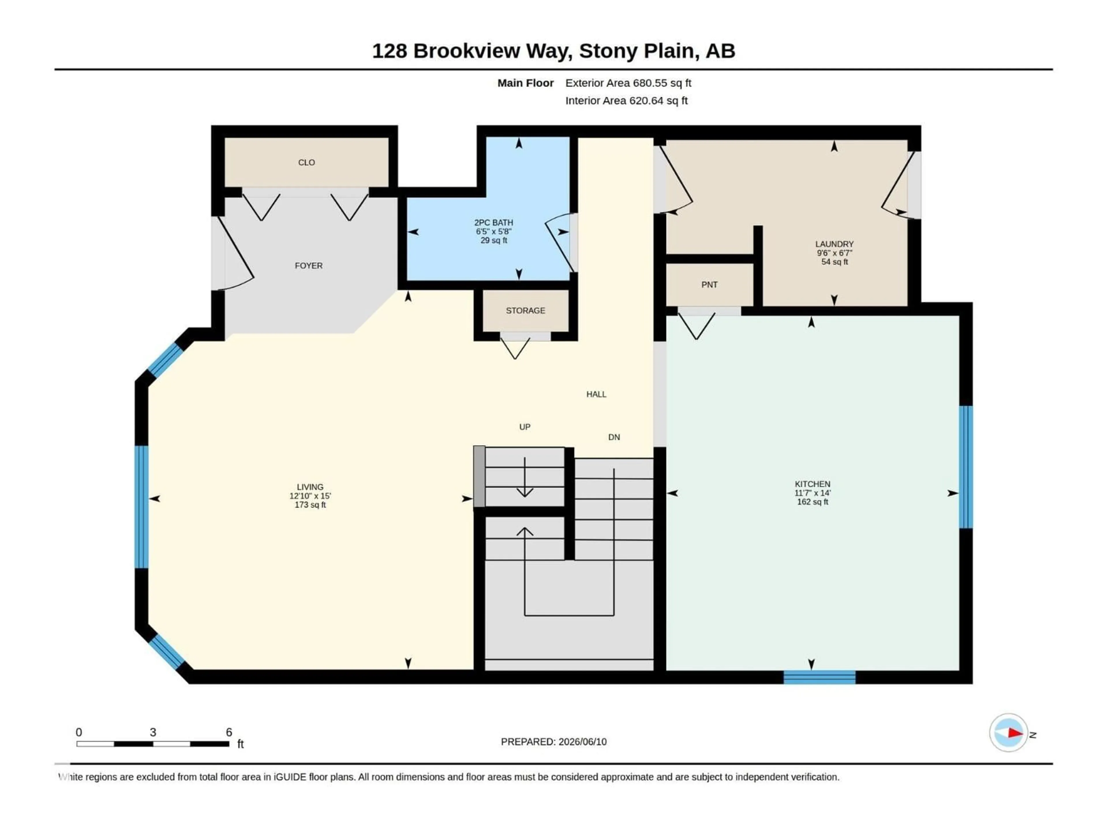 Floor plan for 128 BROOKVIEW WY, Stony Plain Alberta T7Z2X6