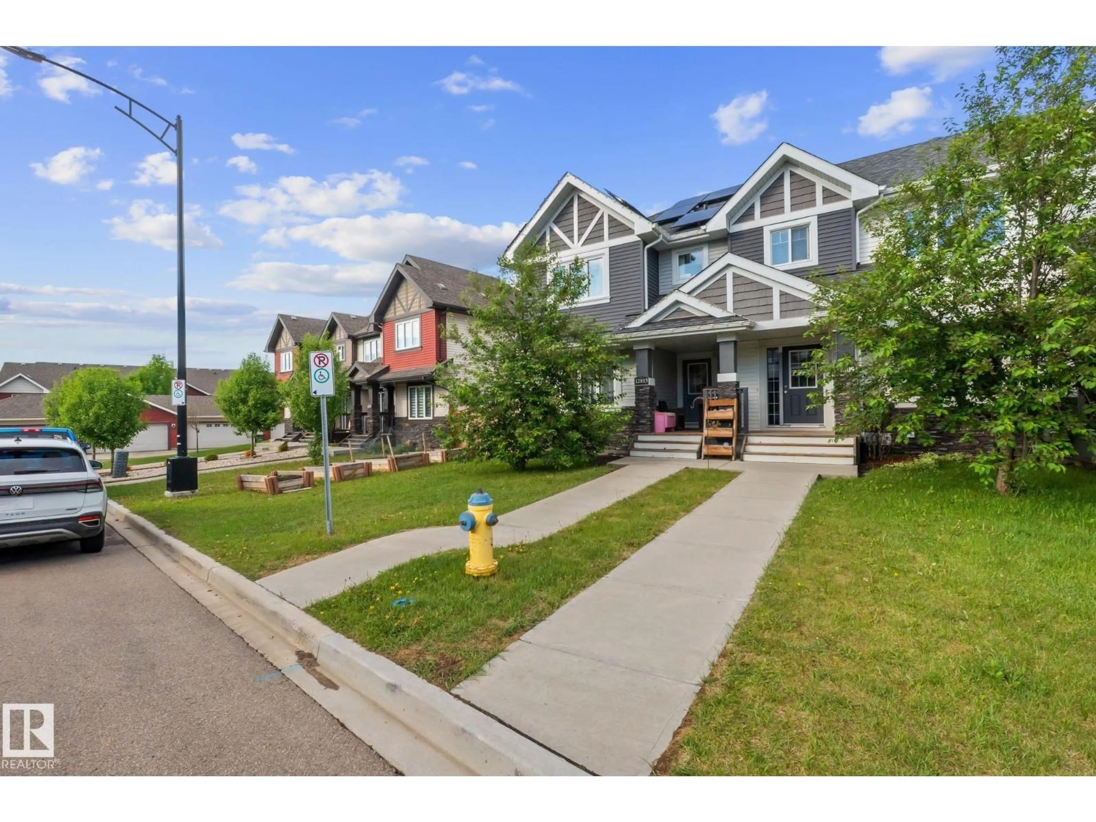 A pic from outside/outdoor area/front of a property/back of a property/a pic from drone, street for 12809 203A NW, Edmonton Alberta T5S0M6