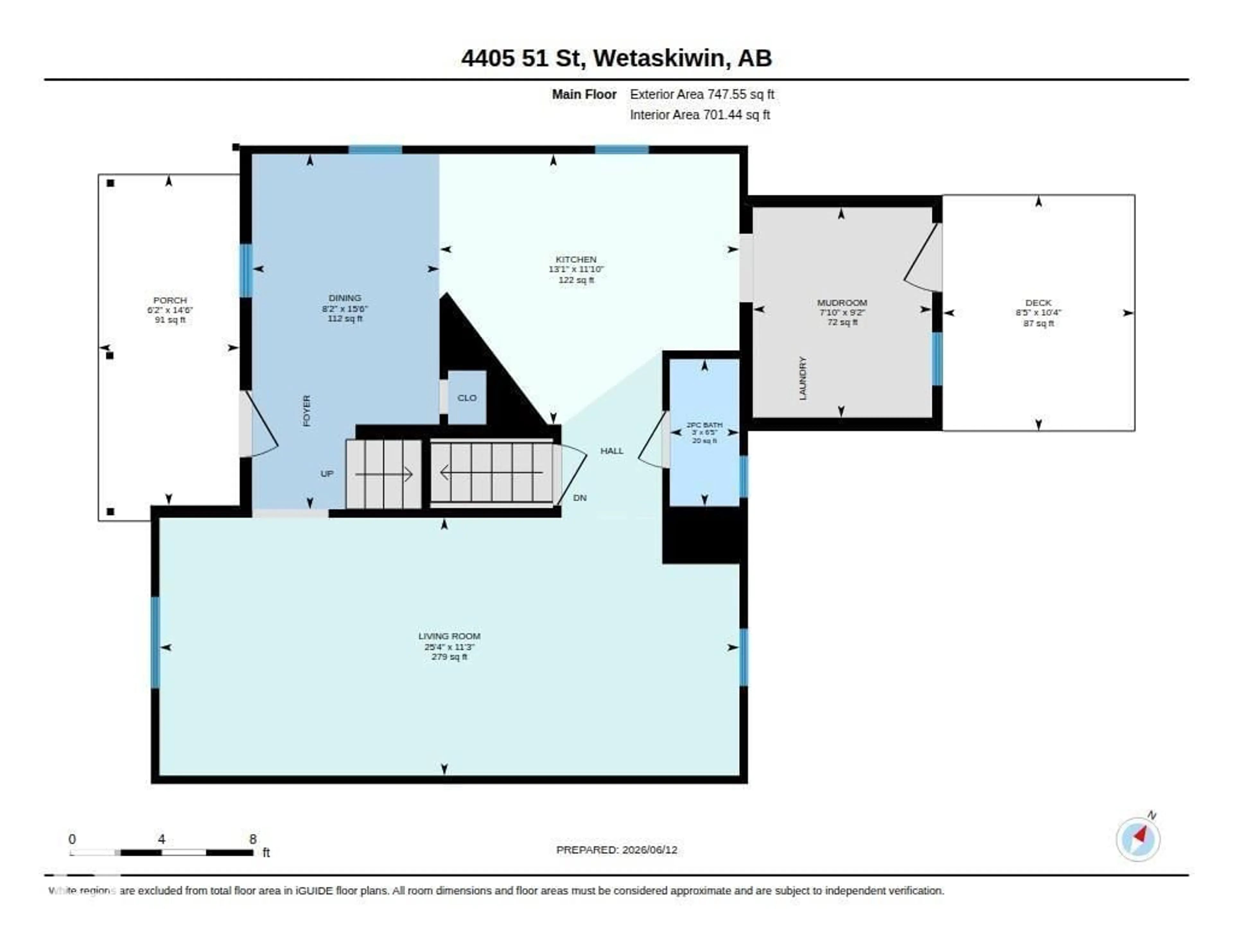 Floor plan for 4405 51 ST, Wetaskiwin Alberta T9A1K4