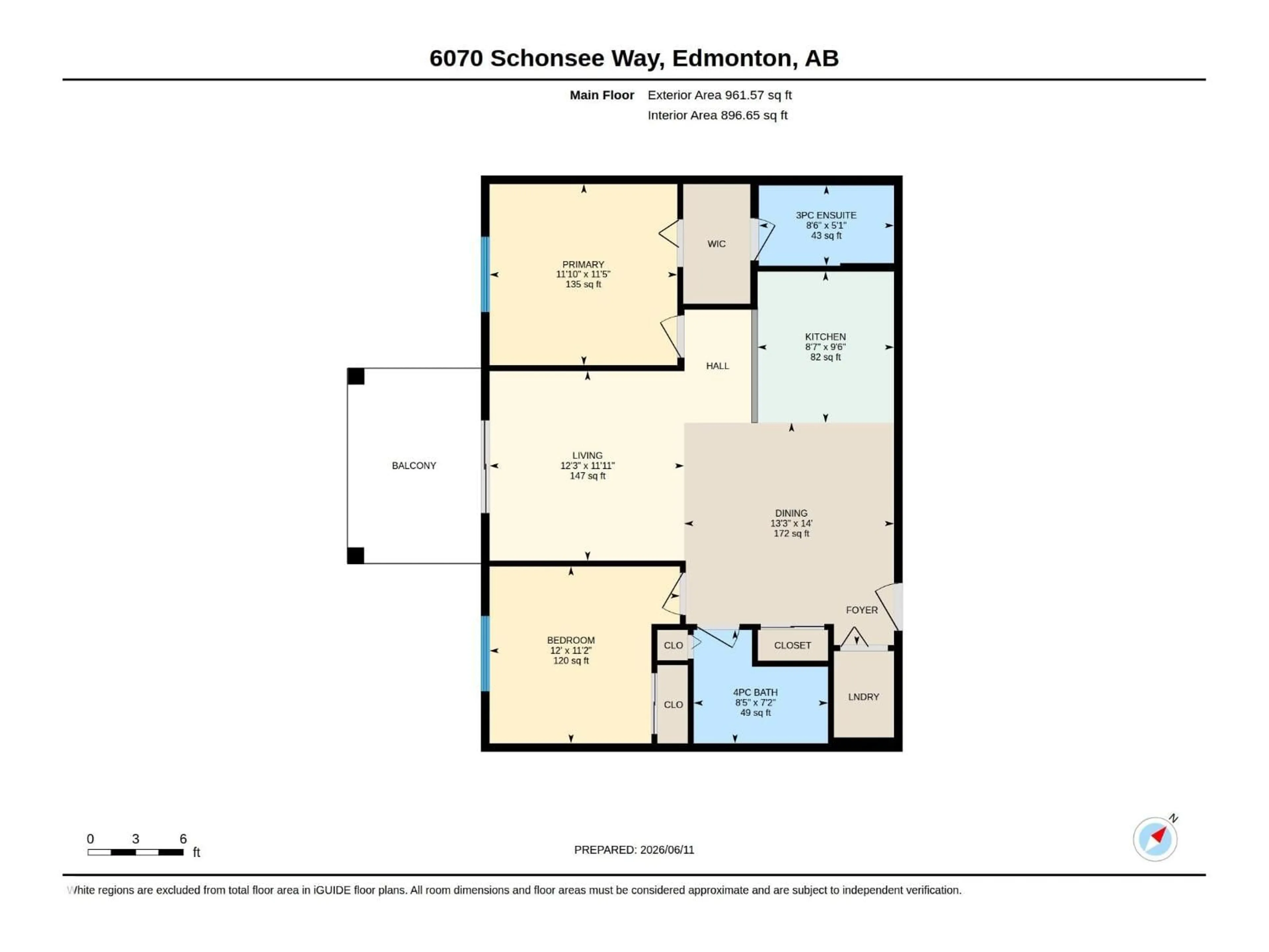 Floor plan for 117 SCHONSEE WY, Edmonton Alberta T5Z0G8