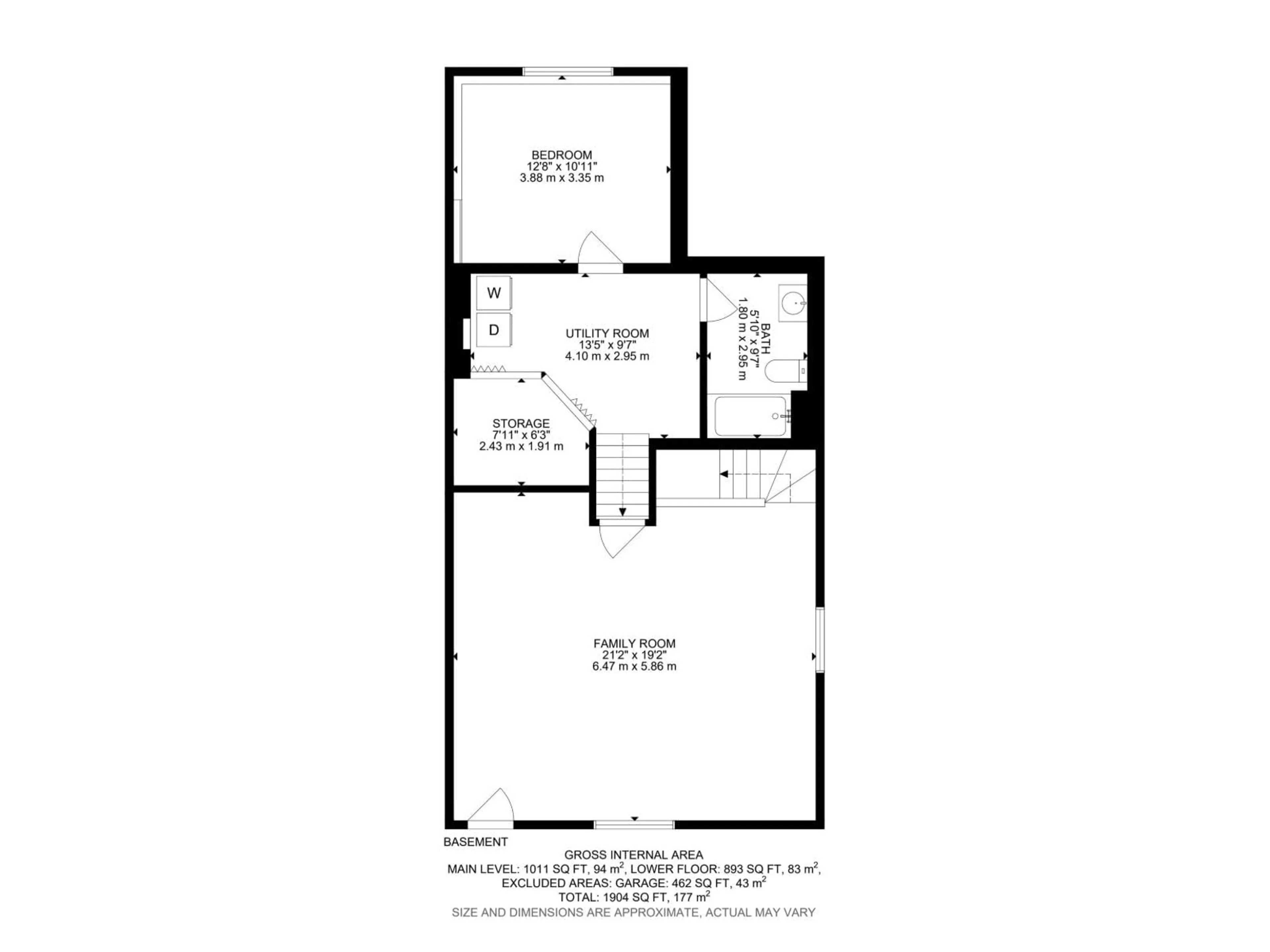 Floor plan for 1622 TOMPKINS WD, Edmonton Alberta T6R2Y5