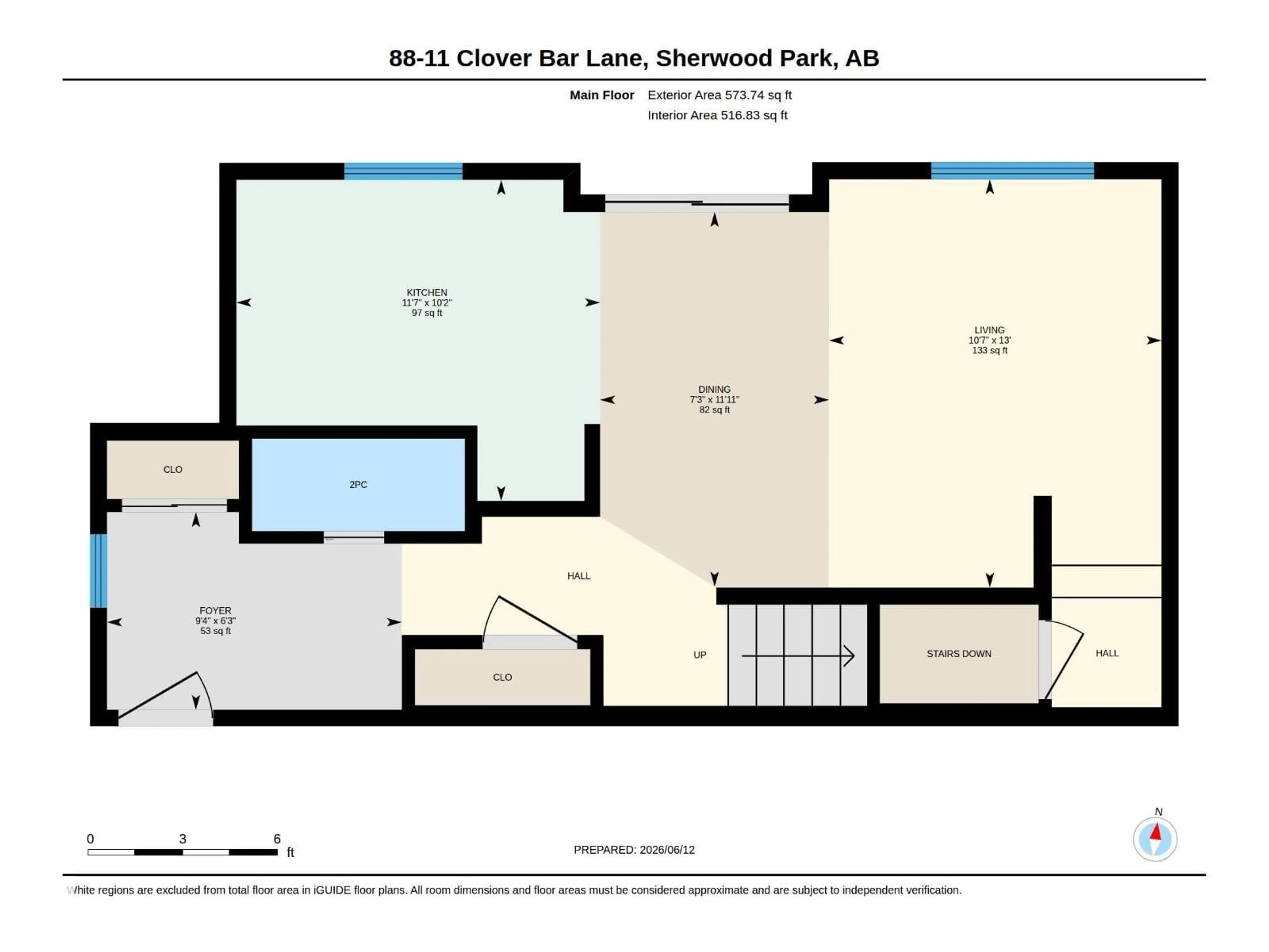 Floor plan for 11 - 88 CLOVER BAR LN, Sherwood Park Alberta T8H0C4