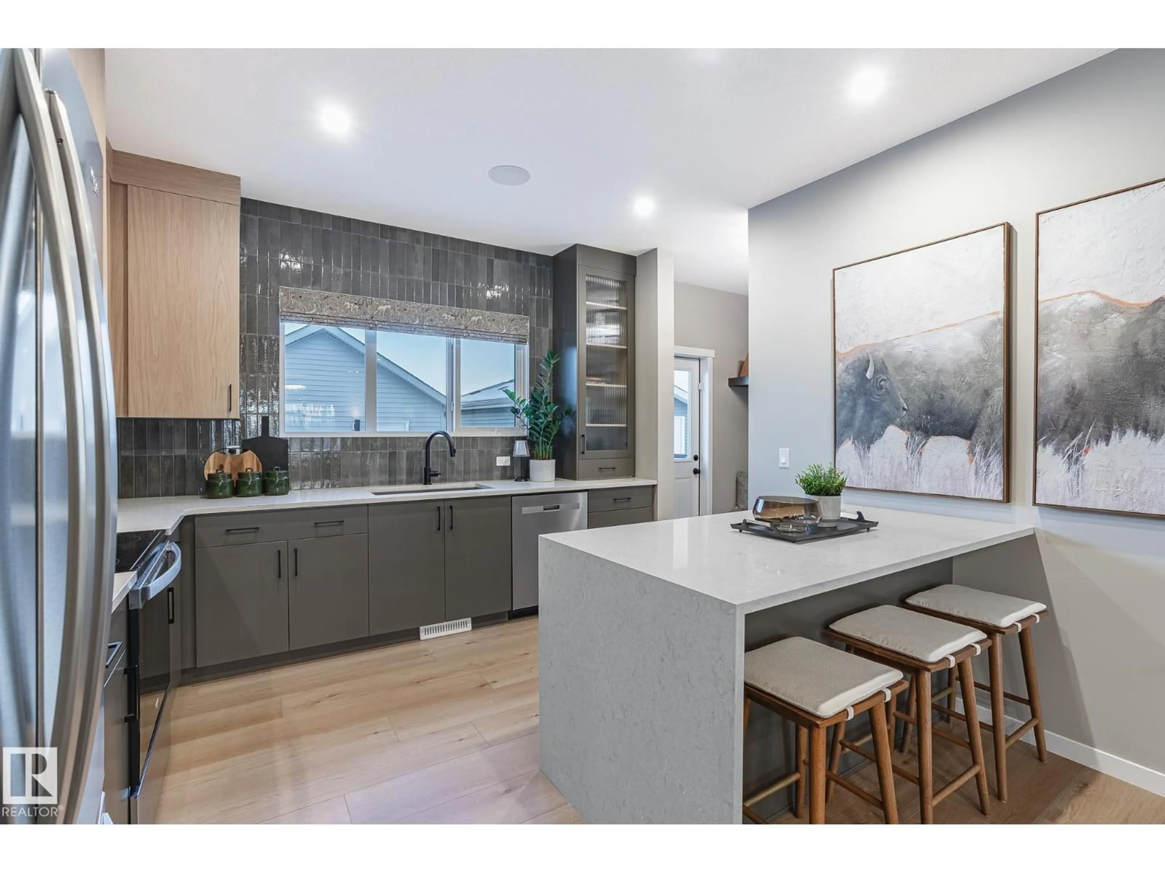 Open concept kitchen, unknown for 22388 88 AV, Edmonton Alberta T5T7W6