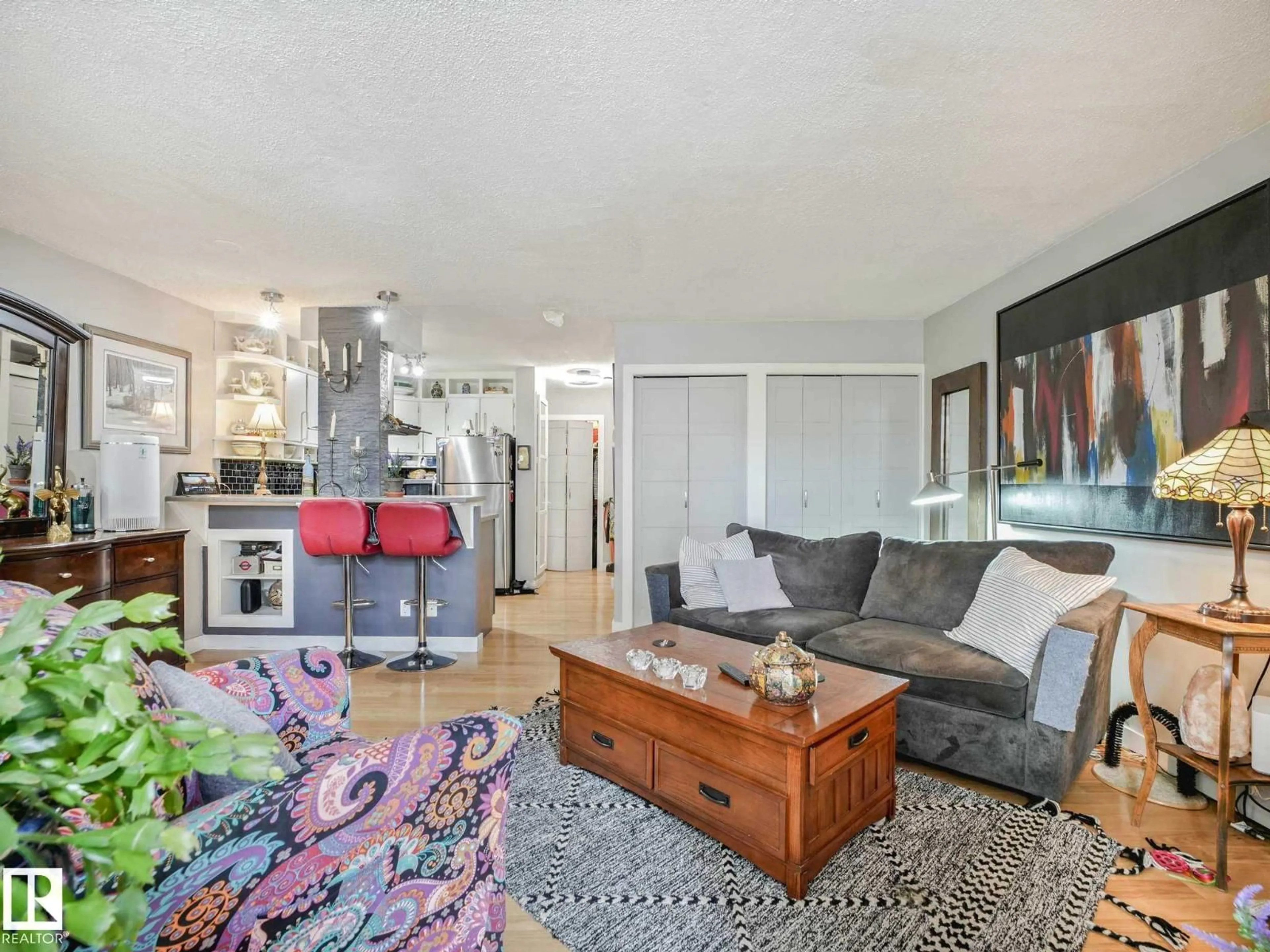 Living room with furniture, unknown for #201 - 10148 118 ST, Edmonton Alberta T5K1Y4