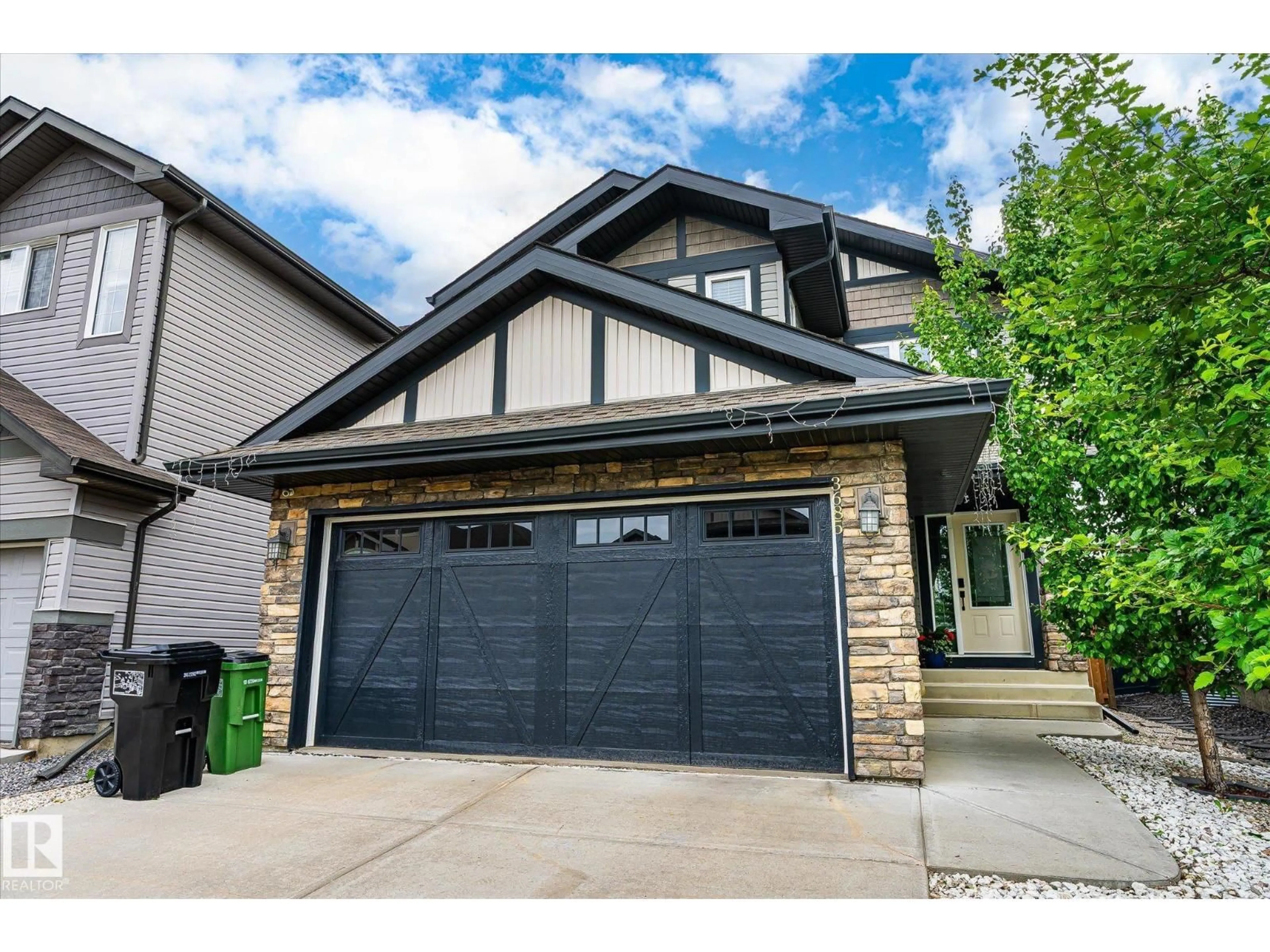 Home with vinyl exterior material, street for 3685 WESTCLIFF WY, Edmonton Alberta T6W2T1