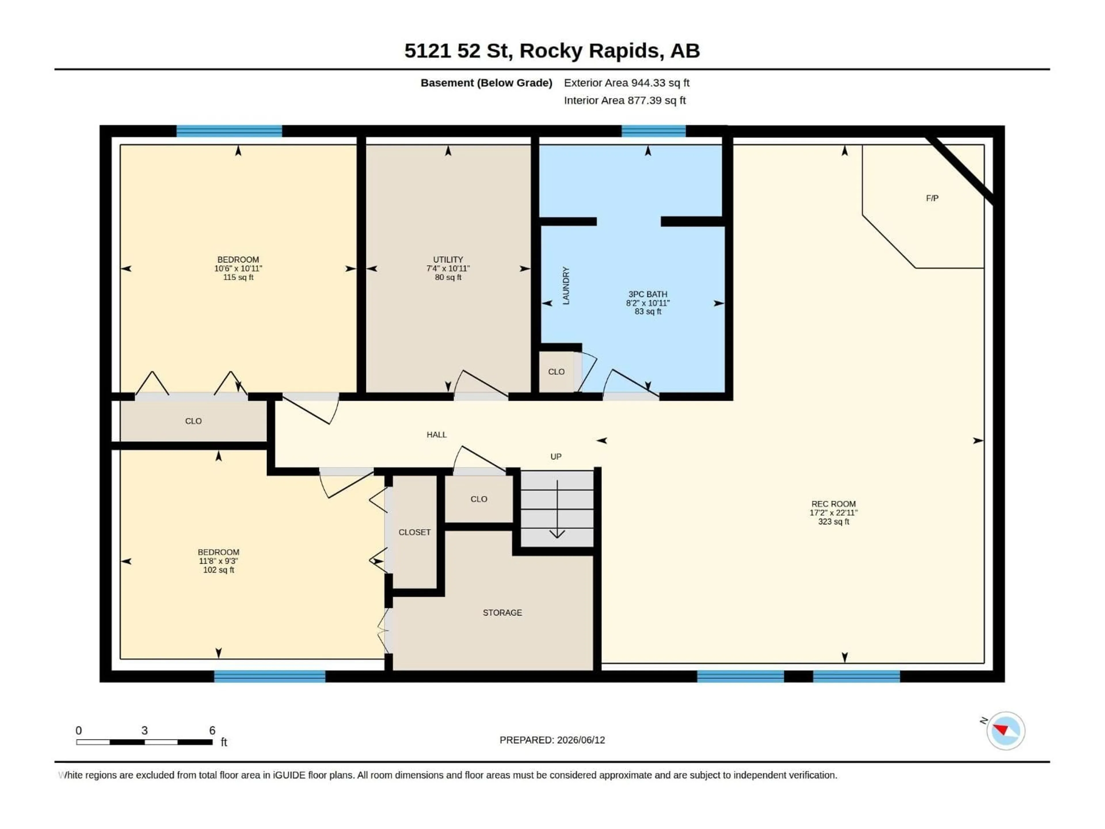 Floor plan for 5121 52 ST, Rocky Rapids Alberta T0E1Z0