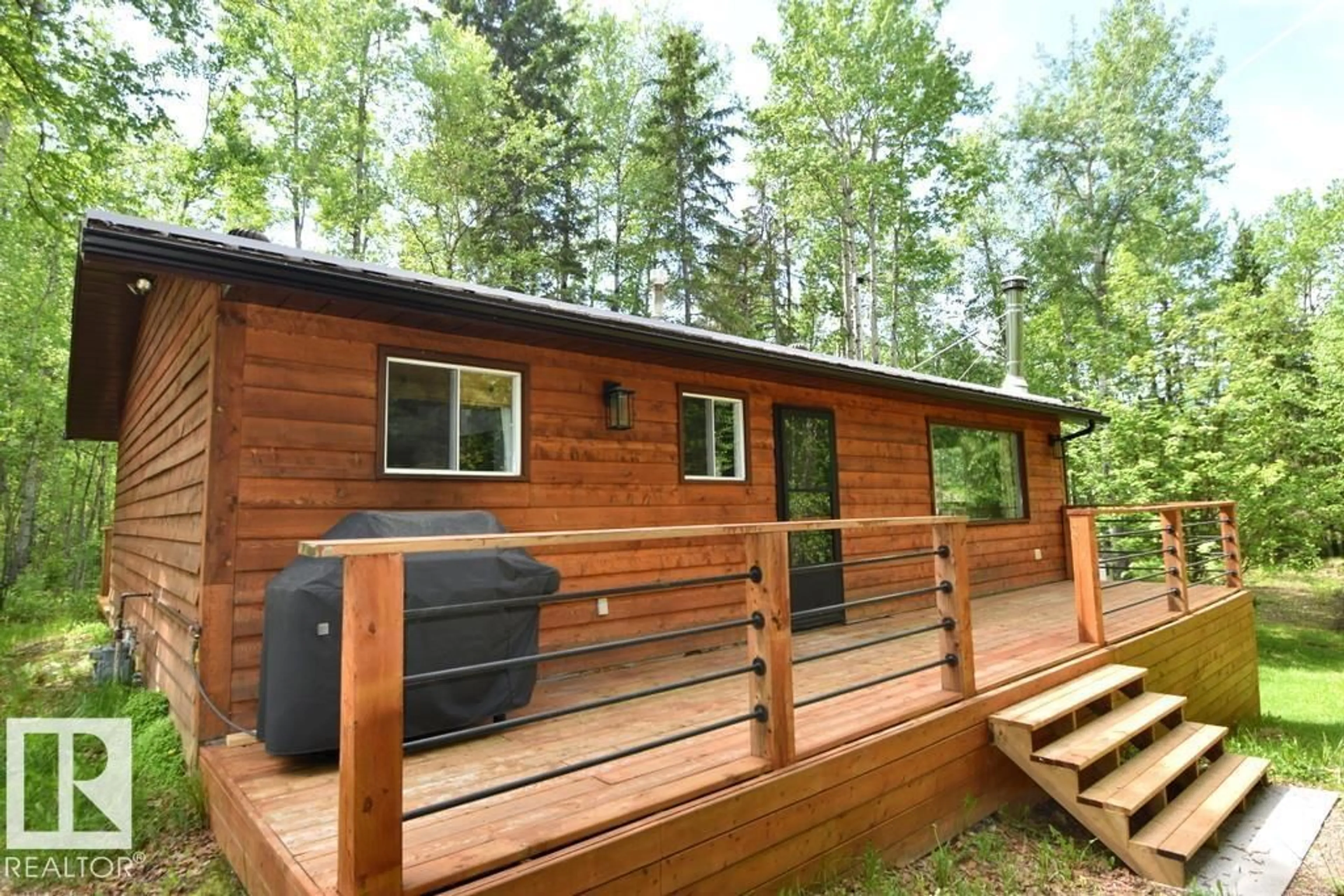 Patio, forest/trees view for 415 SUNSET ROAD, Rural Athabasca County Alberta T0A0M0