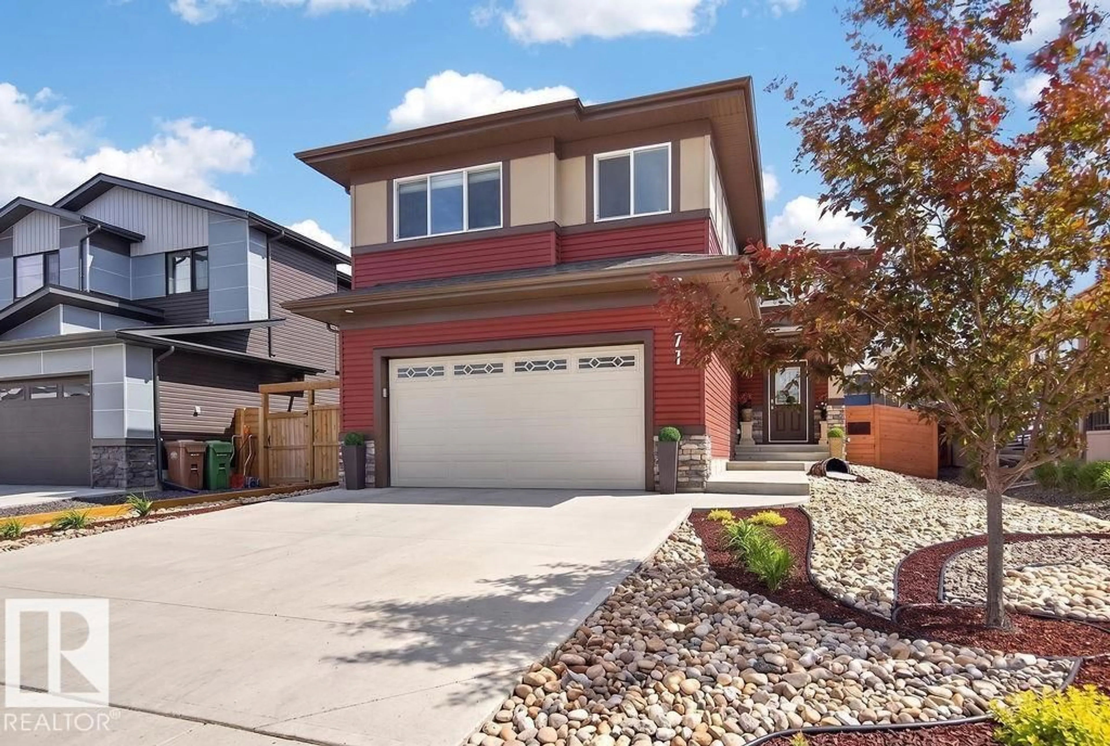 Home with brick exterior material, street for 71 RATELLE CI, St. Albert Alberta T8N7V9