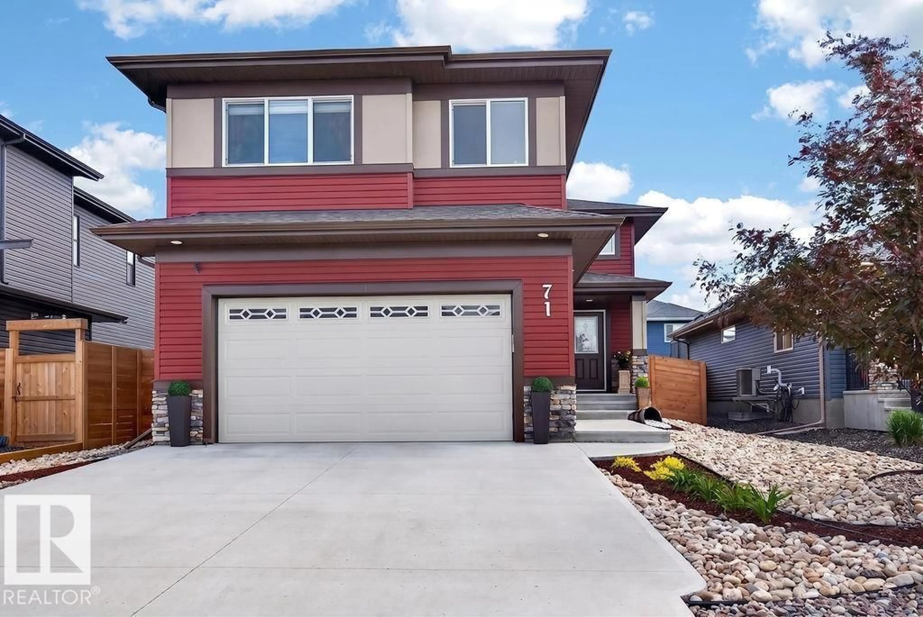 Home with brick exterior material, street for 71 RATELLE CI, St. Albert Alberta T8N7V9