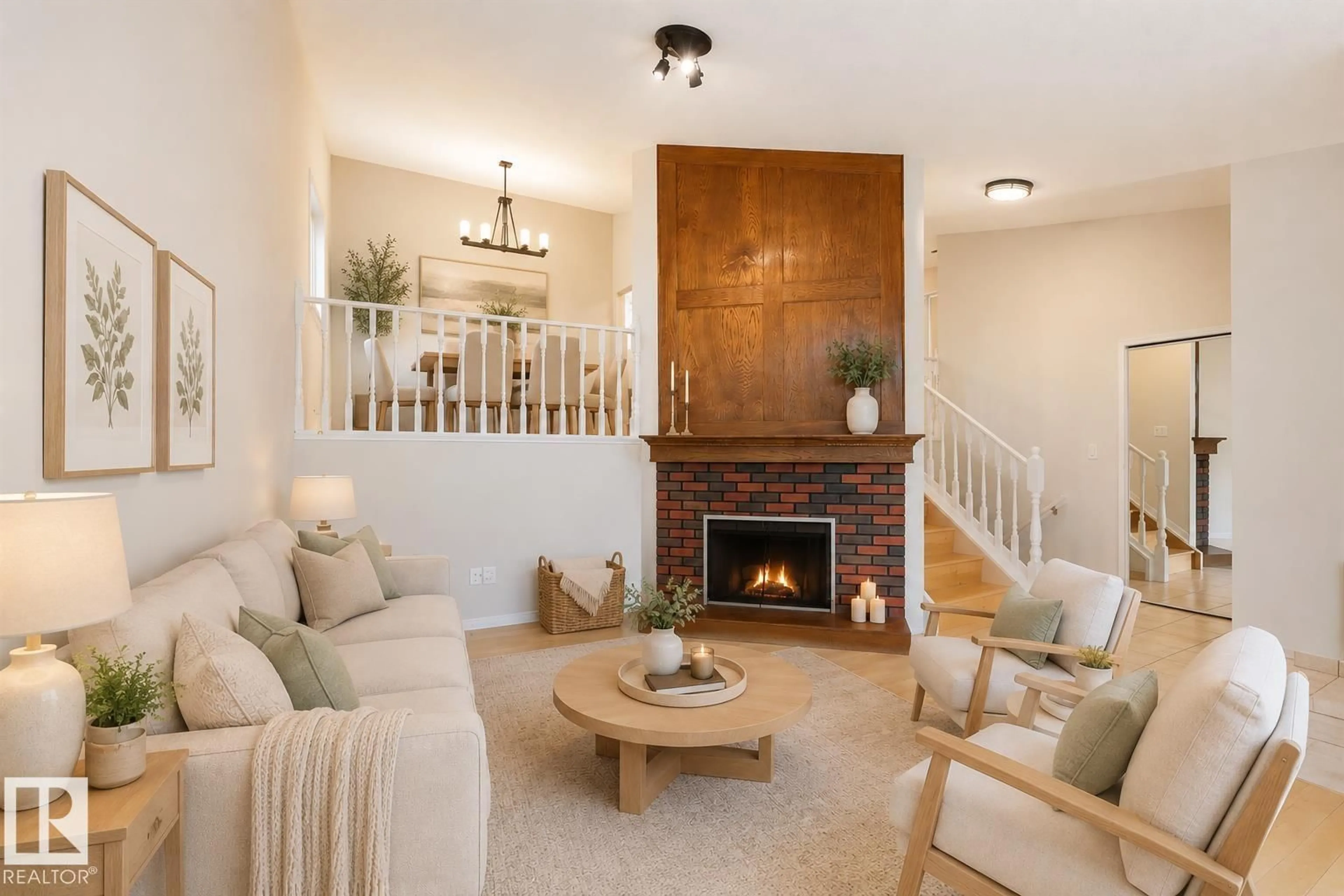 Living room with furniture, unknown for NW - 4107 147 ST, Edmonton Alberta T6H5V6