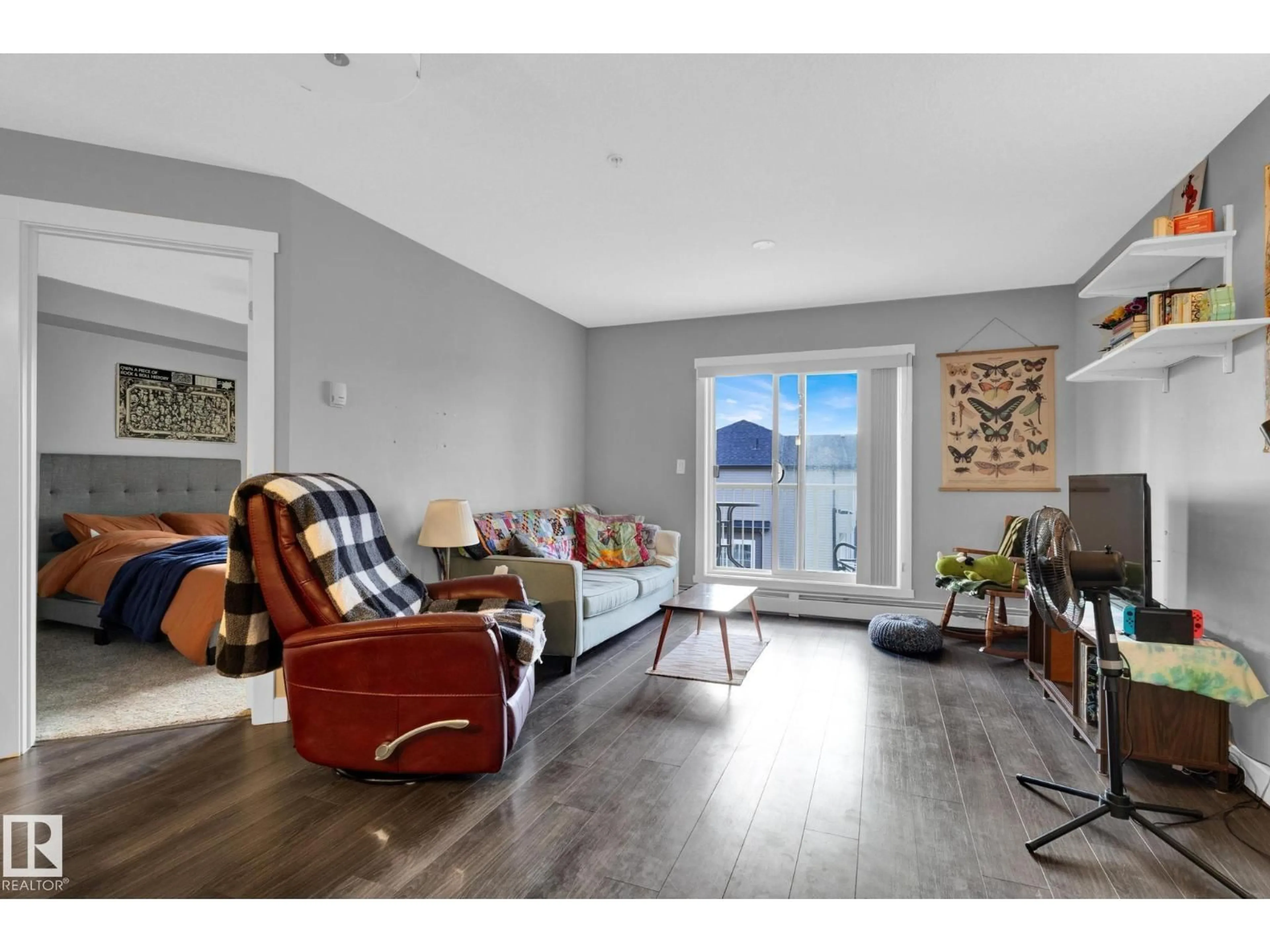 Living room with furniture, unknown for #305 - 3670 139 AV, Edmonton Alberta T5Y3N5