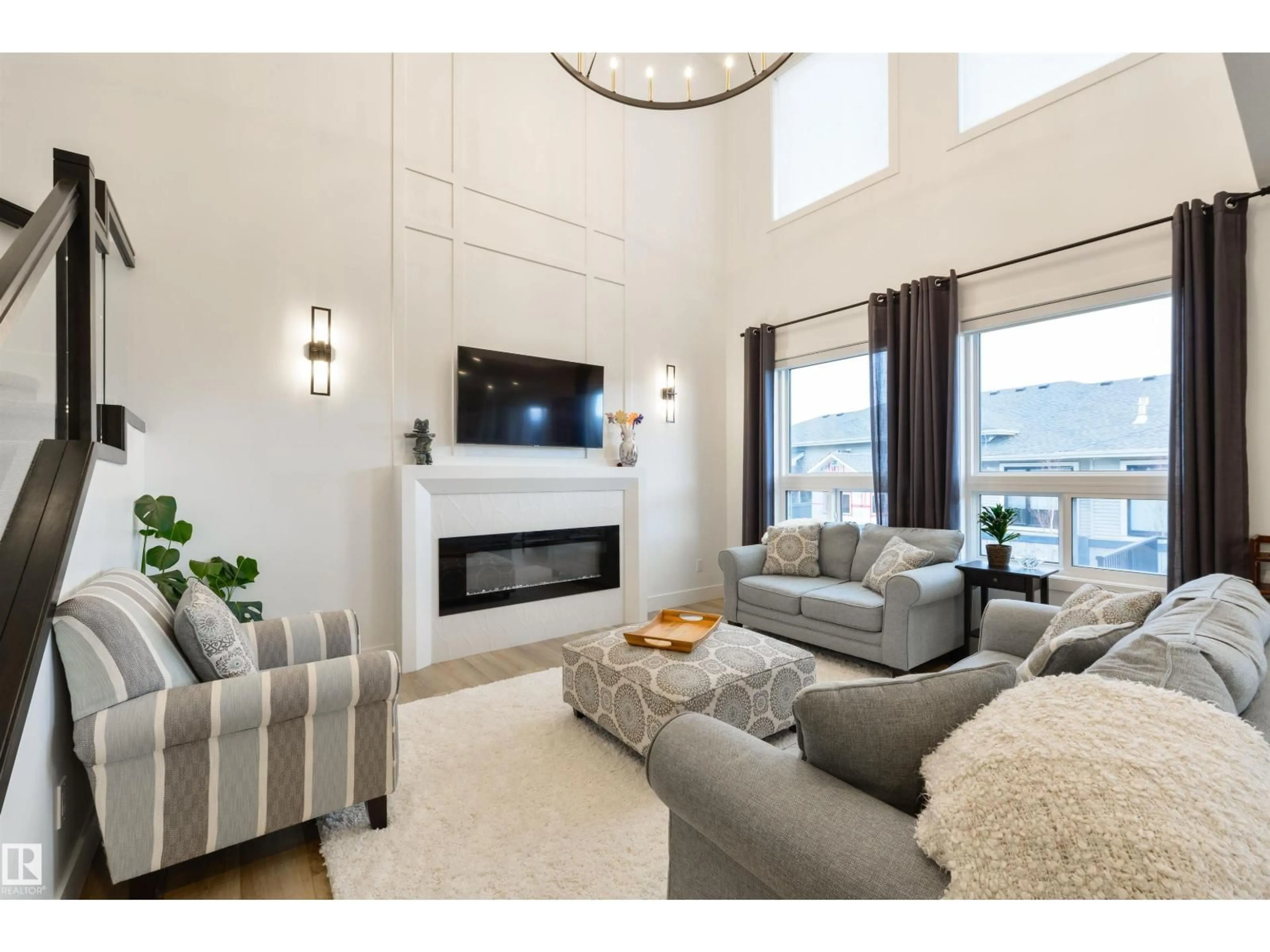 Living room with furniture, unknown for 36 AVONLEA WY, Spruce Grove Alberta T7X0Y3