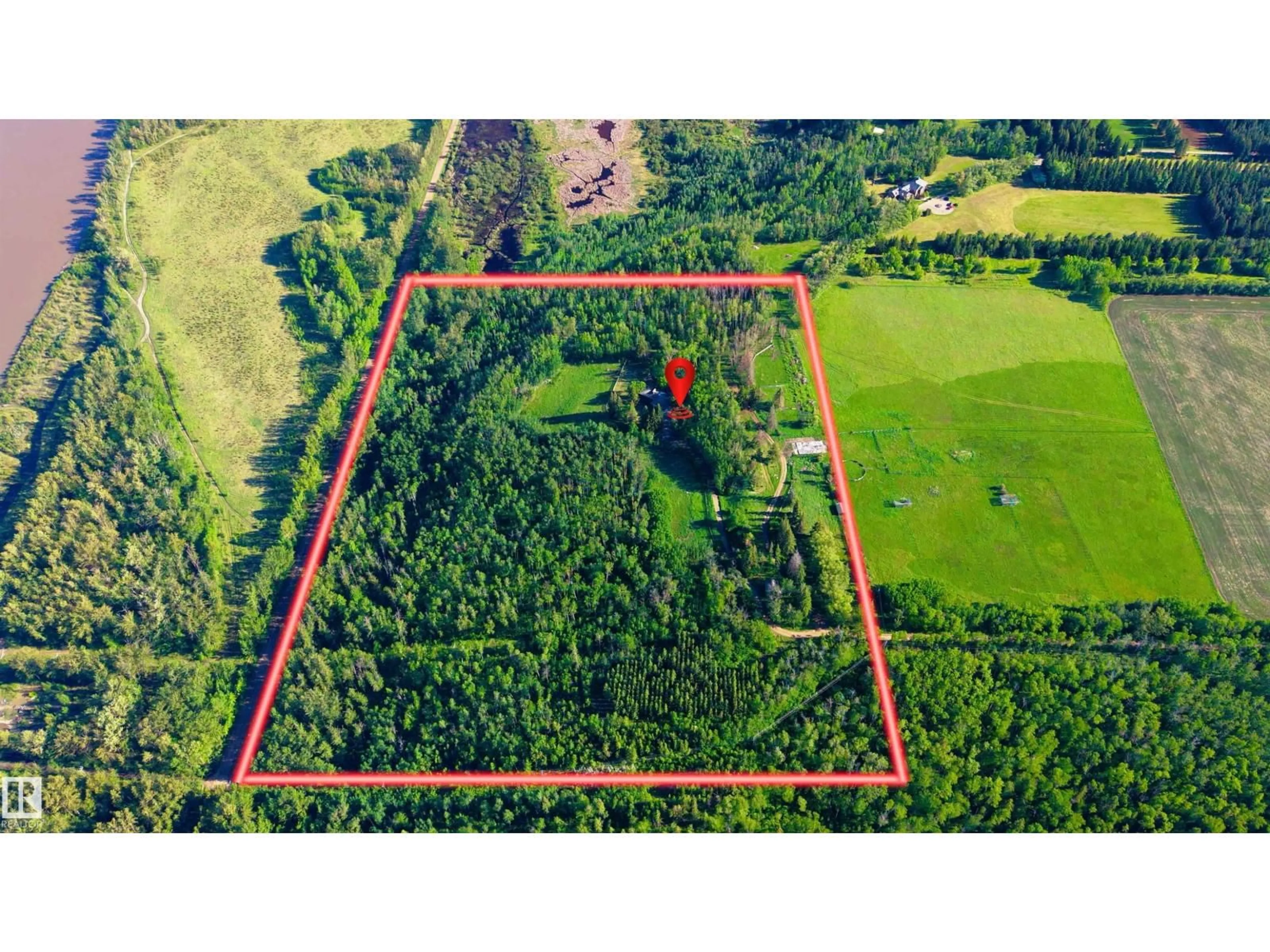 A pic from outside/outdoor area/front of a property/back of a property/a pic from drone, forest/trees view for SW - 20211 9 AV, Edmonton Alberta T6M2N9