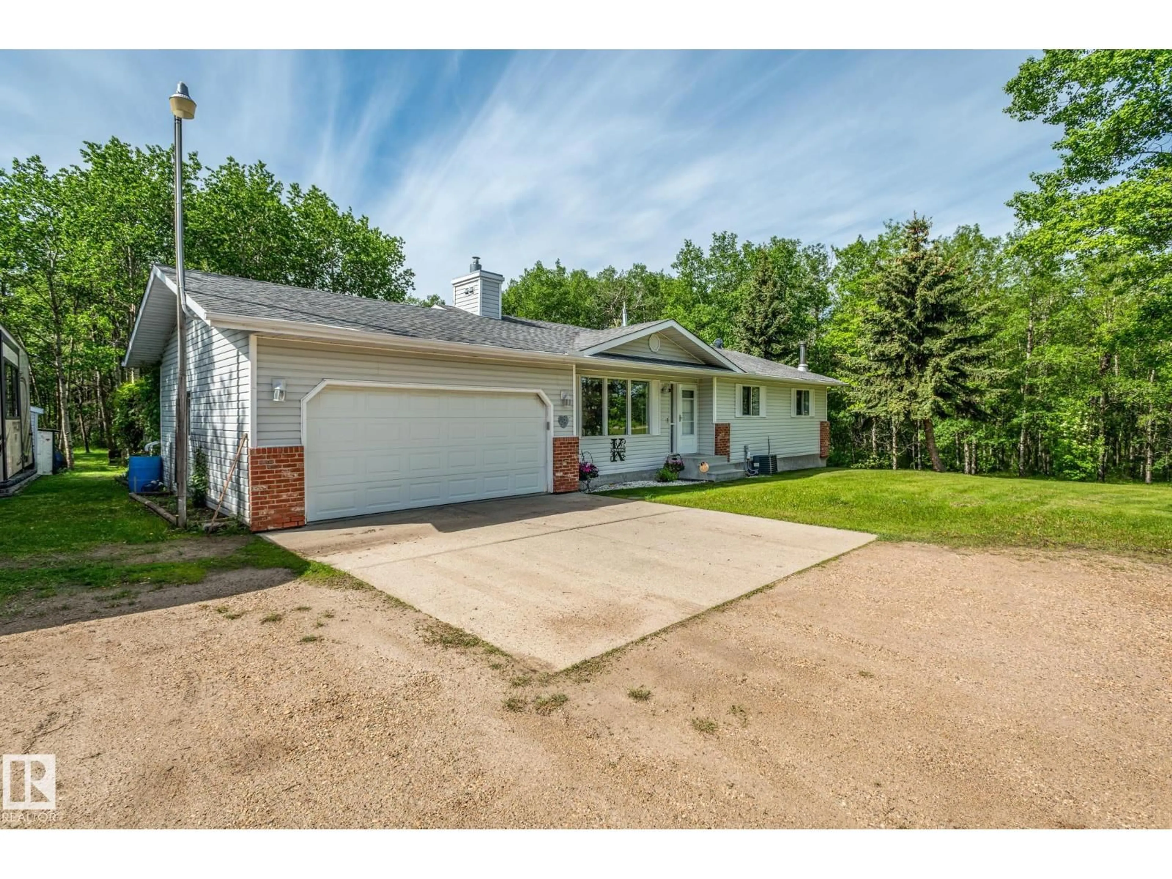 A pic from outside/outdoor area/front of a property/back of a property/a pic from drone, street for 21531 WYE ROAD, Rural Strathcona County Alberta T8E2Y2
