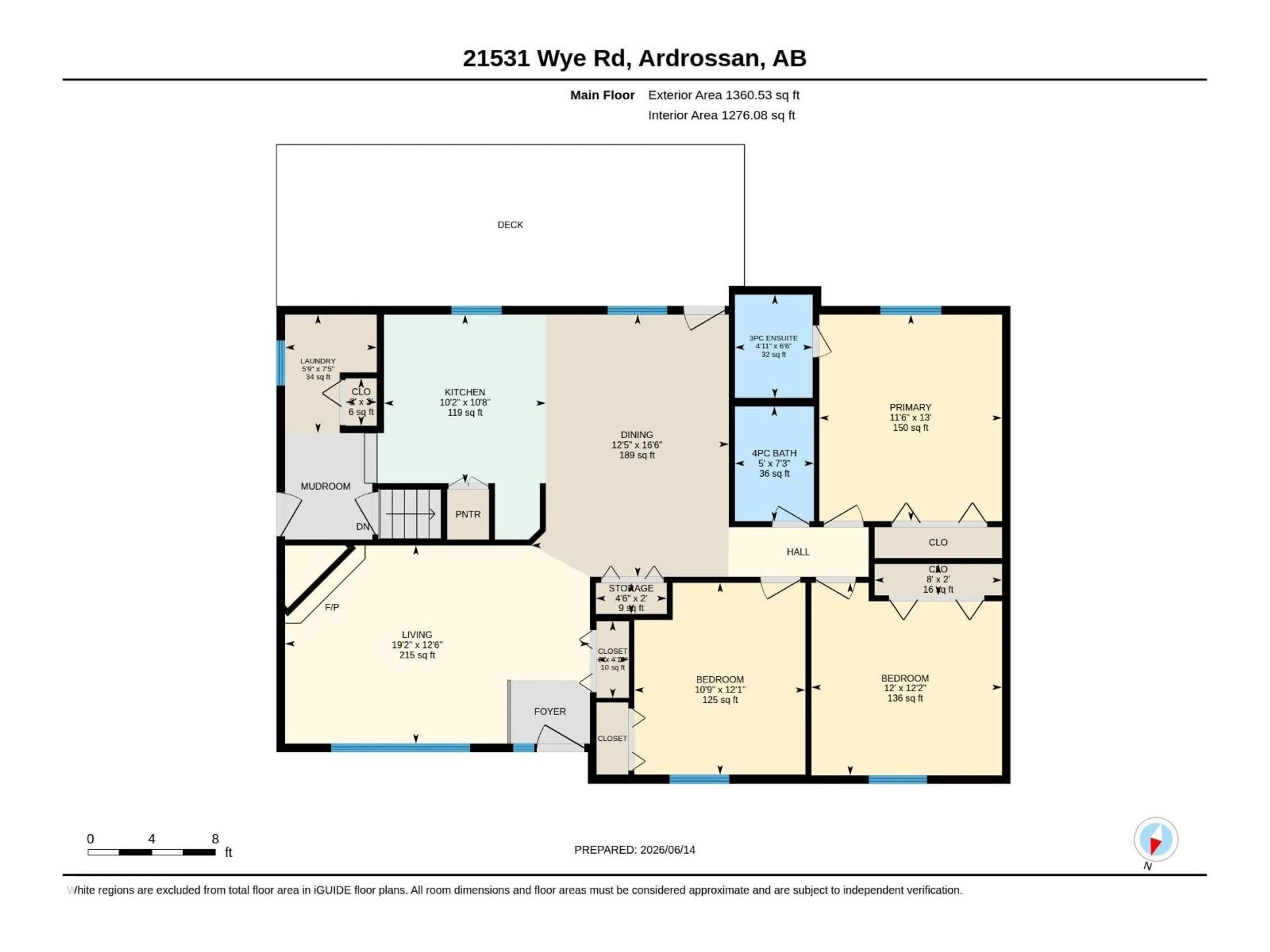 Floor plan for 21531 WYE ROAD, Rural Strathcona County Alberta T8E2Y2