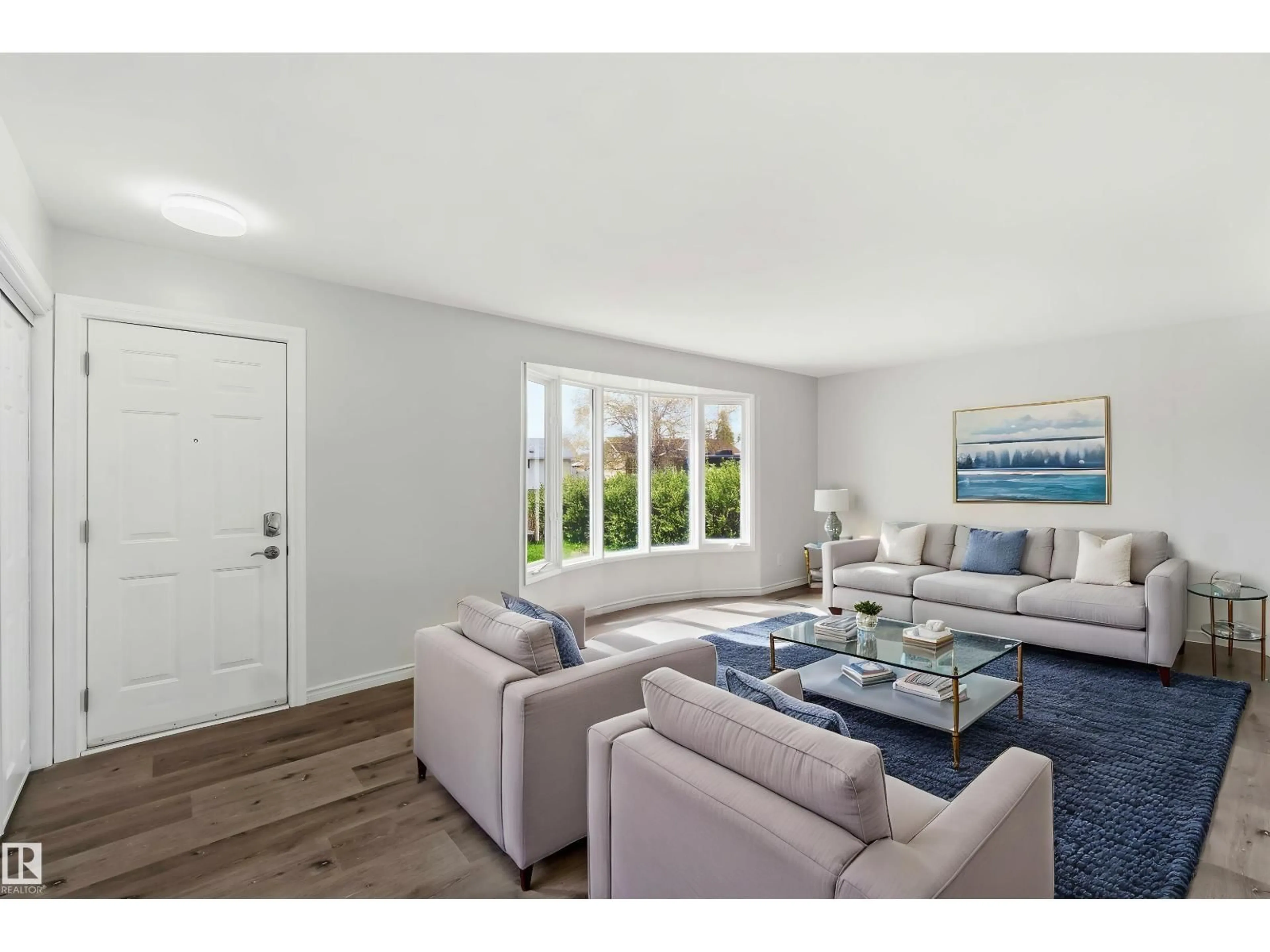 Living room with furniture, unknown for NW - 13303 58 ST, Edmonton Alberta T5A0P9