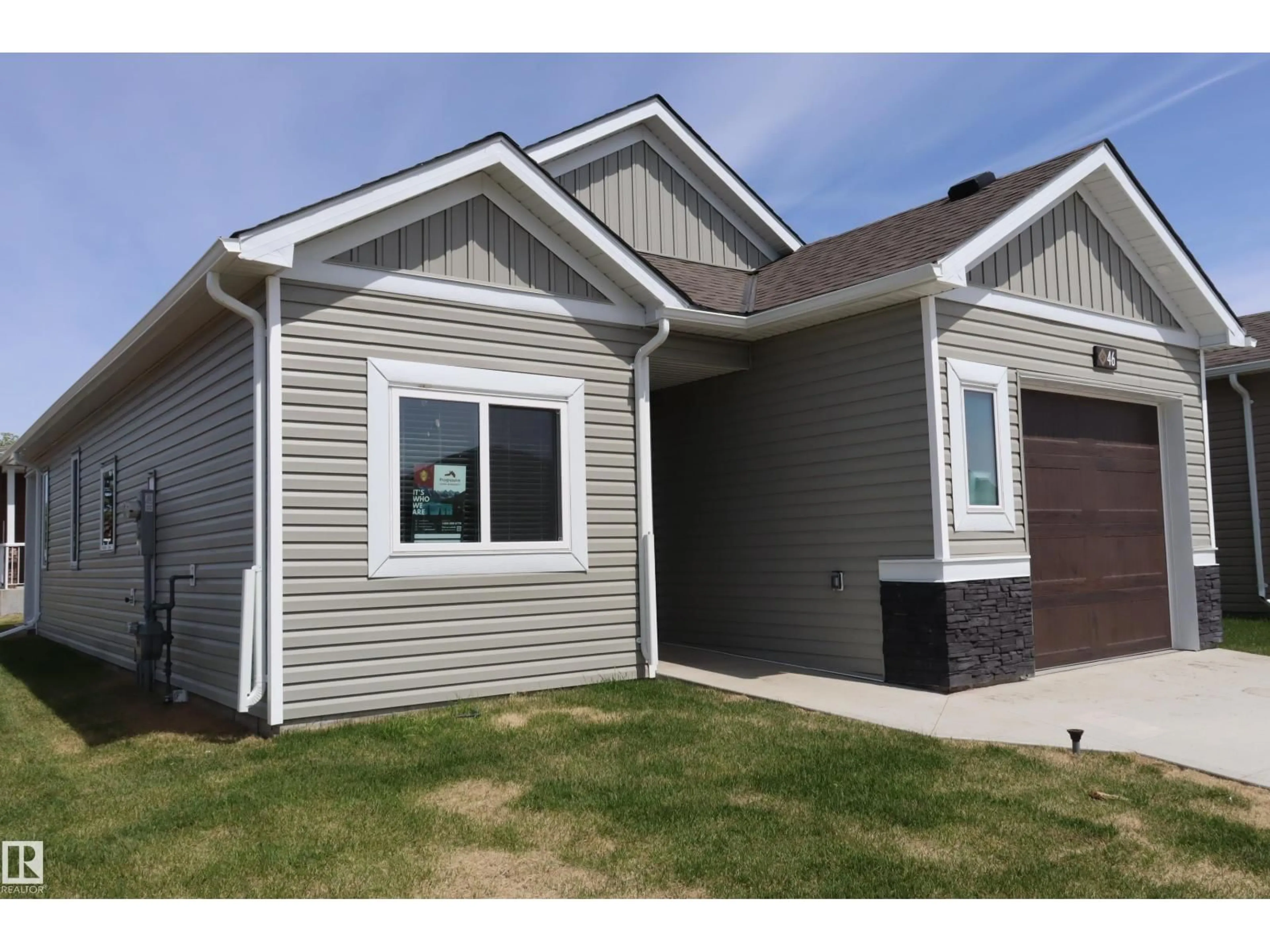 Home with vinyl exterior material, street for #46 - 6519 46 ST, Wetaskiwin Alberta T9A1Y5